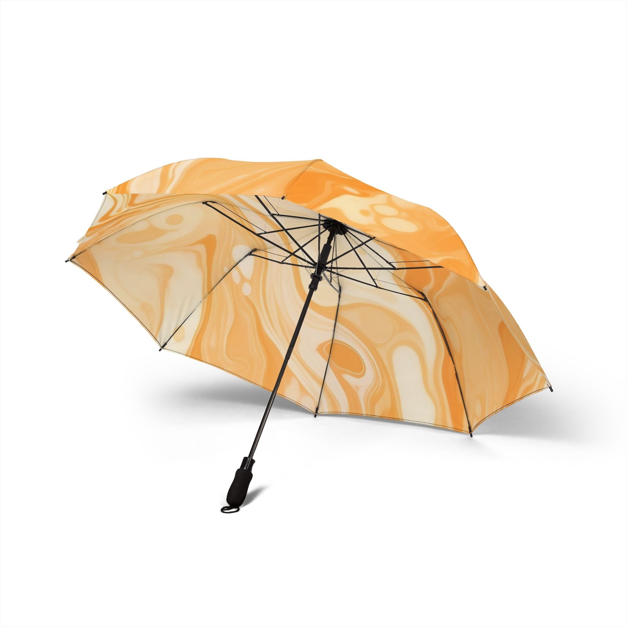 Orange and Cream Marble Umbrella, Artsulli - Art is Long, Life is Short, Accessories, , , , , , , 