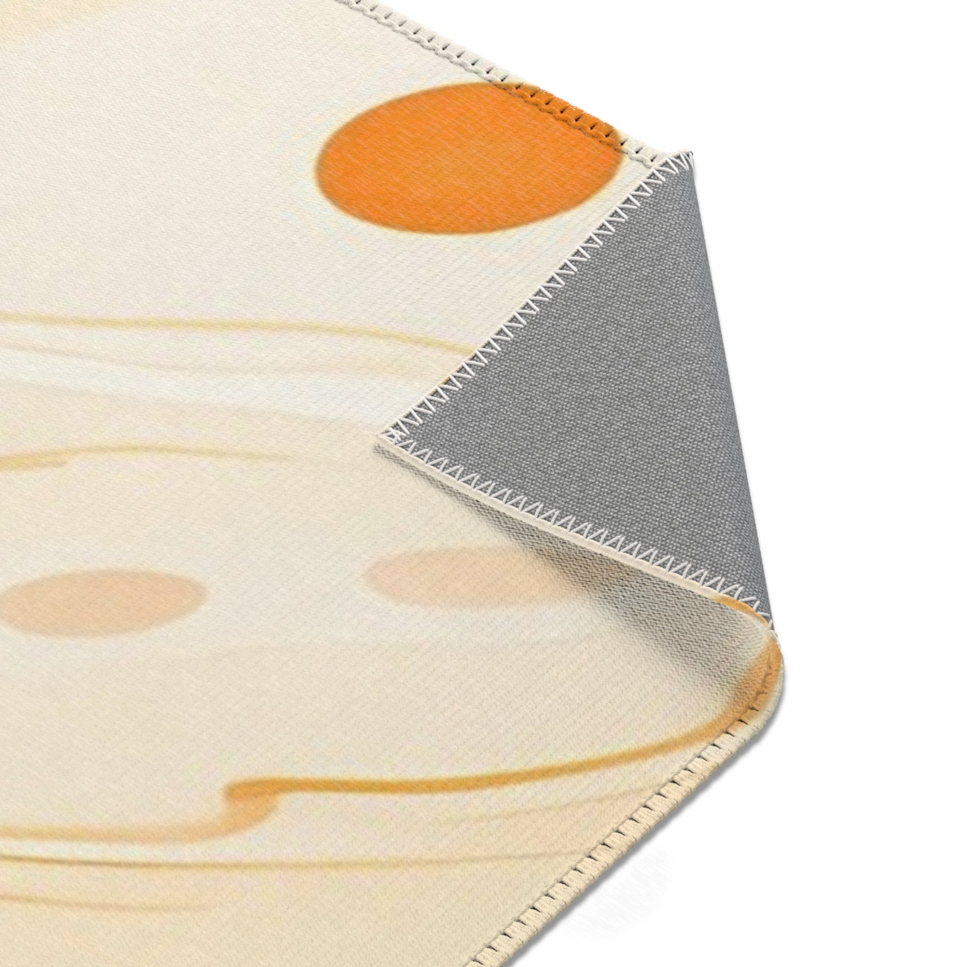 Orange and Cream Marbled Area Rug, Artsulli - Art is Long, Life is Short, Home Decor, , , , , , , 