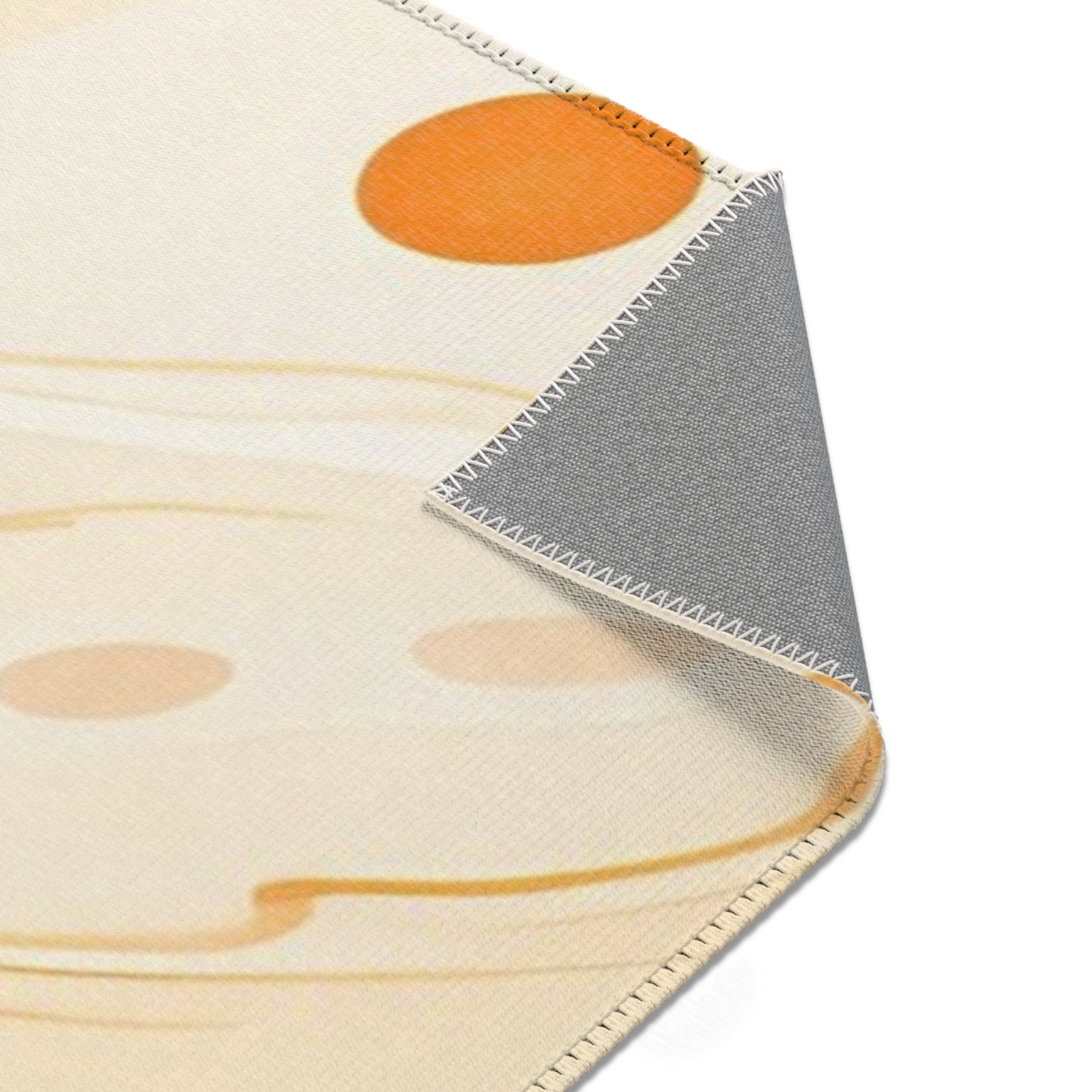Orange and Cream Marbled Area Rug, Artsulli - Art is Long, Life is Short, Home Decor, , , , , , , 