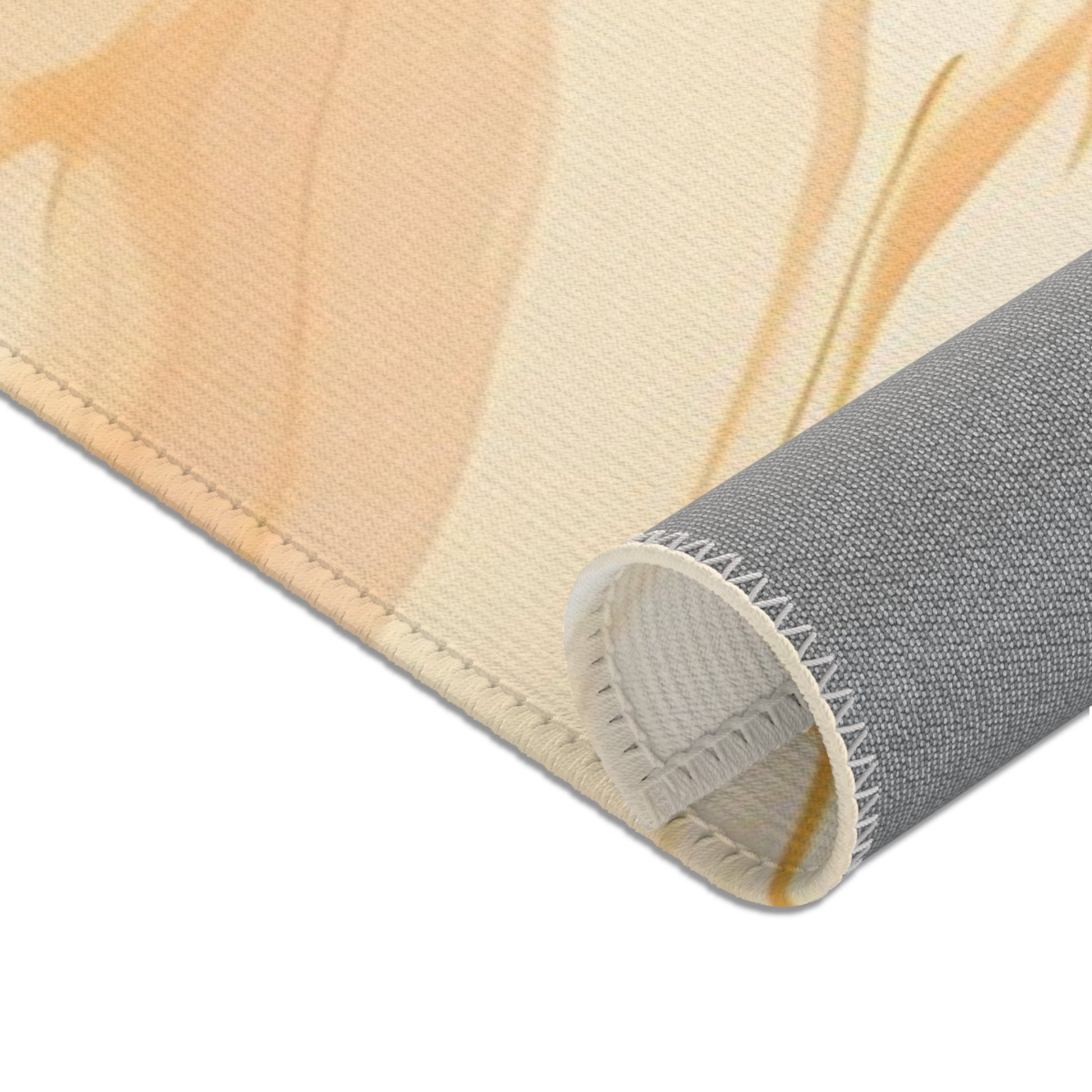 Orange and Cream Marbled Area Rug, Artsulli - Art is Long, Life is Short, Home Decor, , , , , , , 