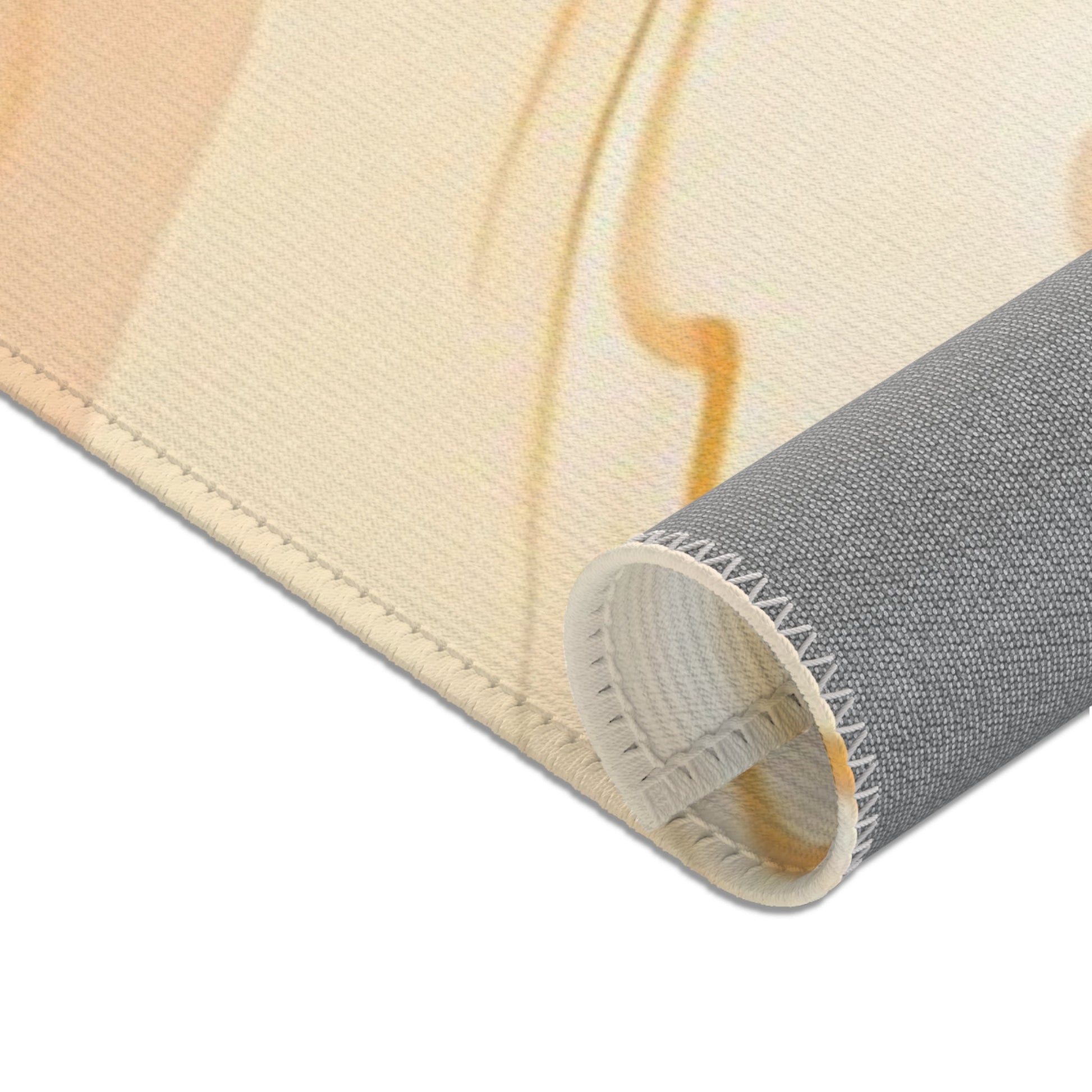 Orange and Cream Marbled Area Rug, Artsulli - Art is Long, Life is Short, Home Decor, , , , , , , 