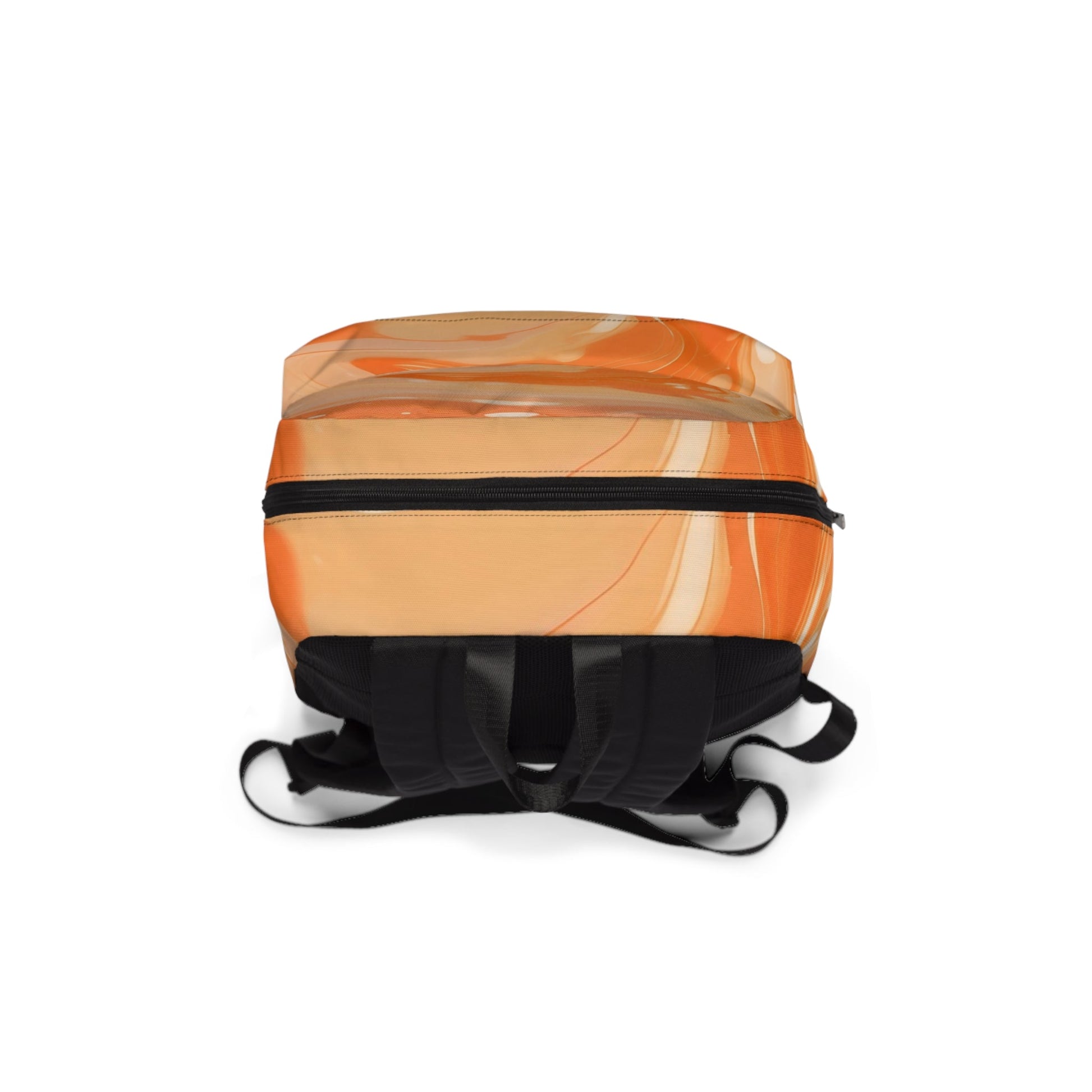 Orange and Cream Marbled Backpack, Artsulli - Art is Long, Life is Short, Bags, , , , , , , 