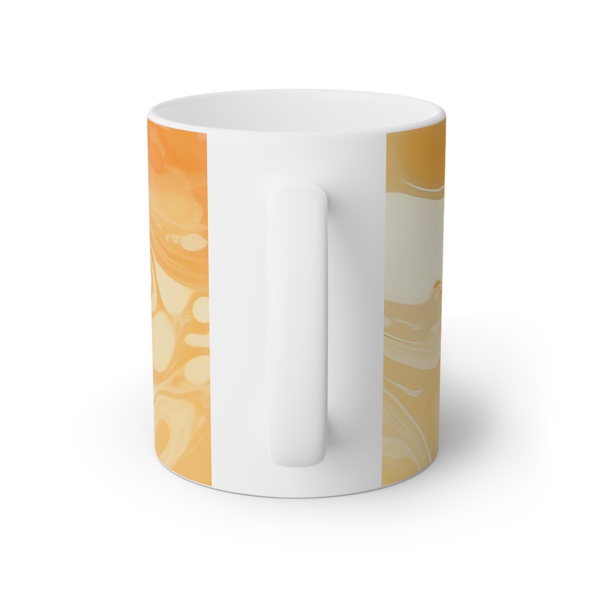 Orange and Cream Marbled Mug, Artsulli - Art is Long, Life is Short, Mug, , , , , , , 
