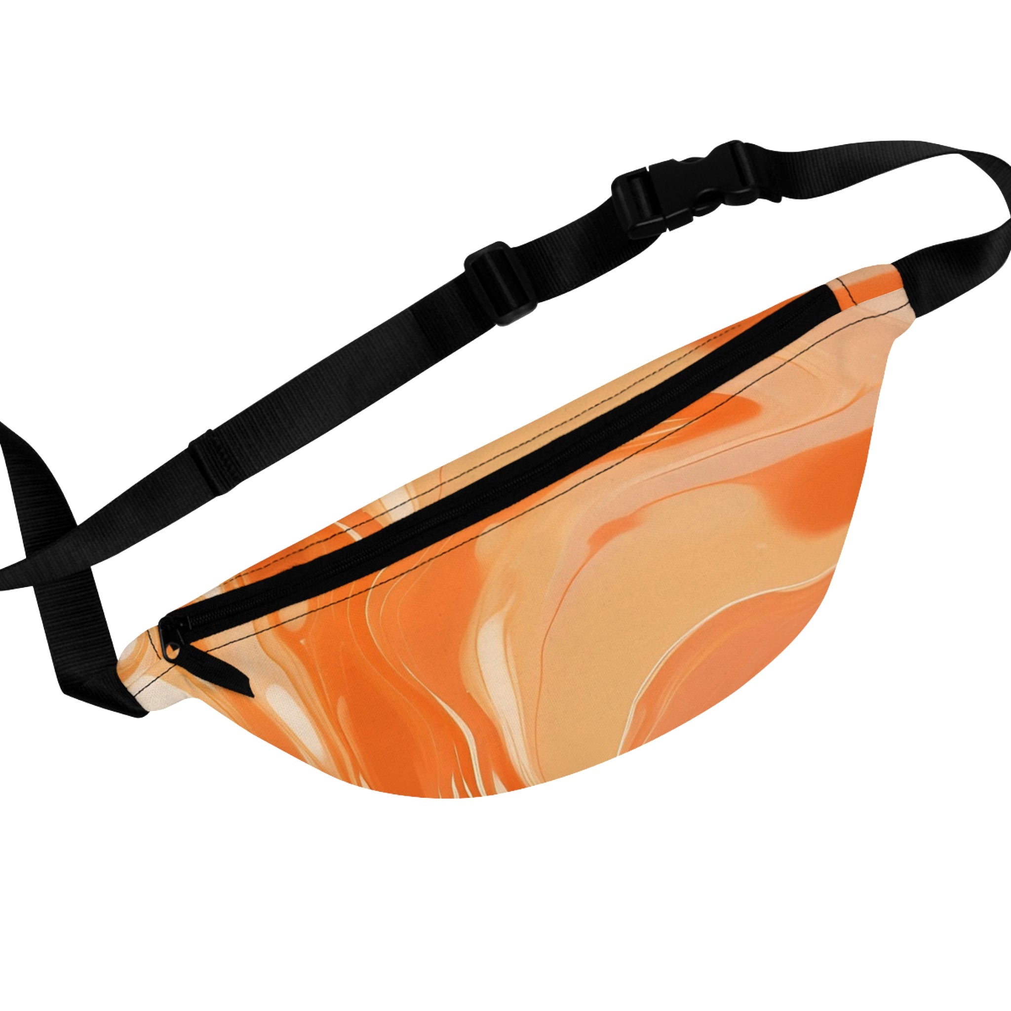 Orange and Peach Abstract Fanny Pack, Artsulli - Art is Long, Life is Short, Bags, Size, One size, , , , , 57969291084502185074