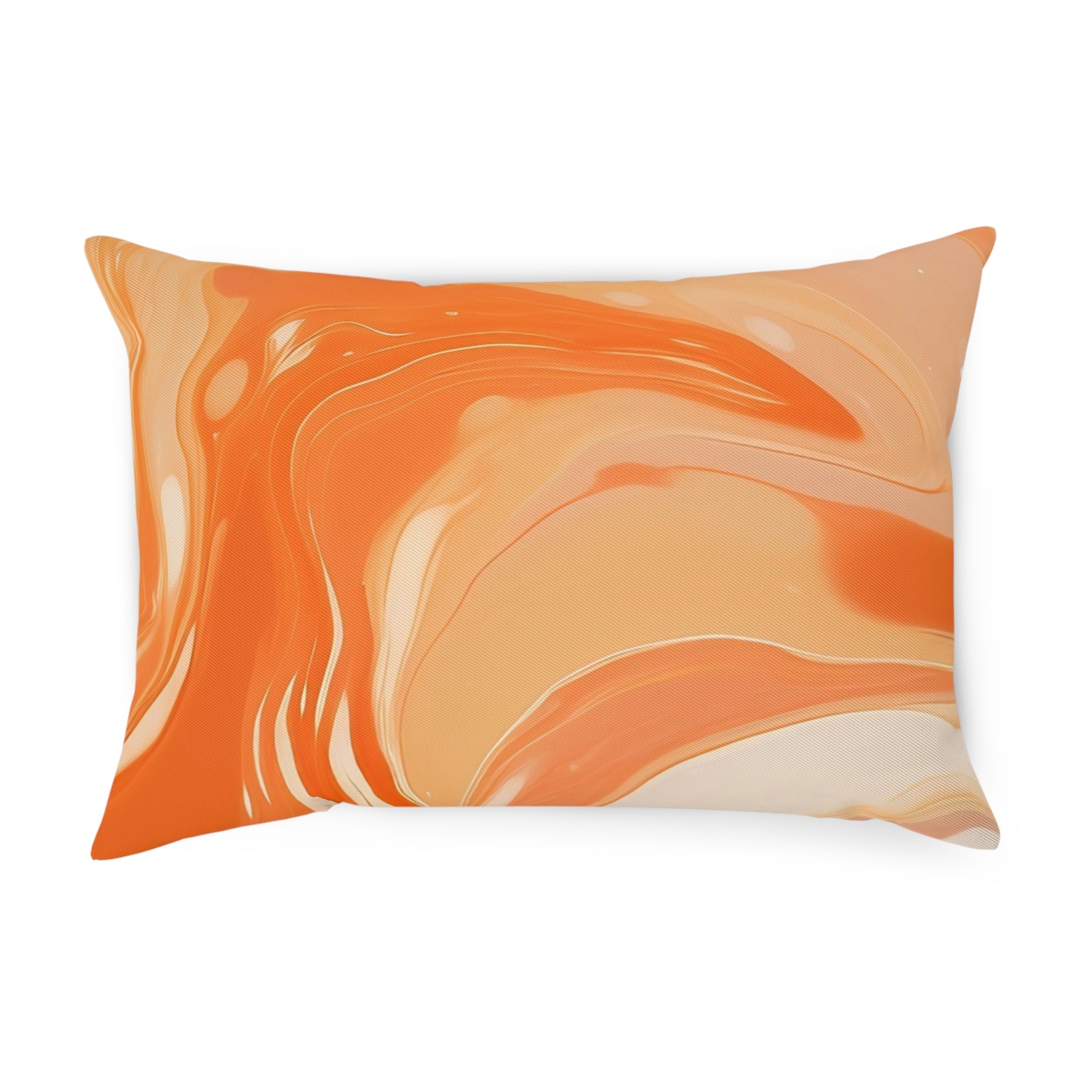 Orange and Peach Marble Throw Pillow, Artsulli - Art is Long, Life is Short, Home Decor, Size, 19.7" × 13.8", , , , , 25810218364660077543