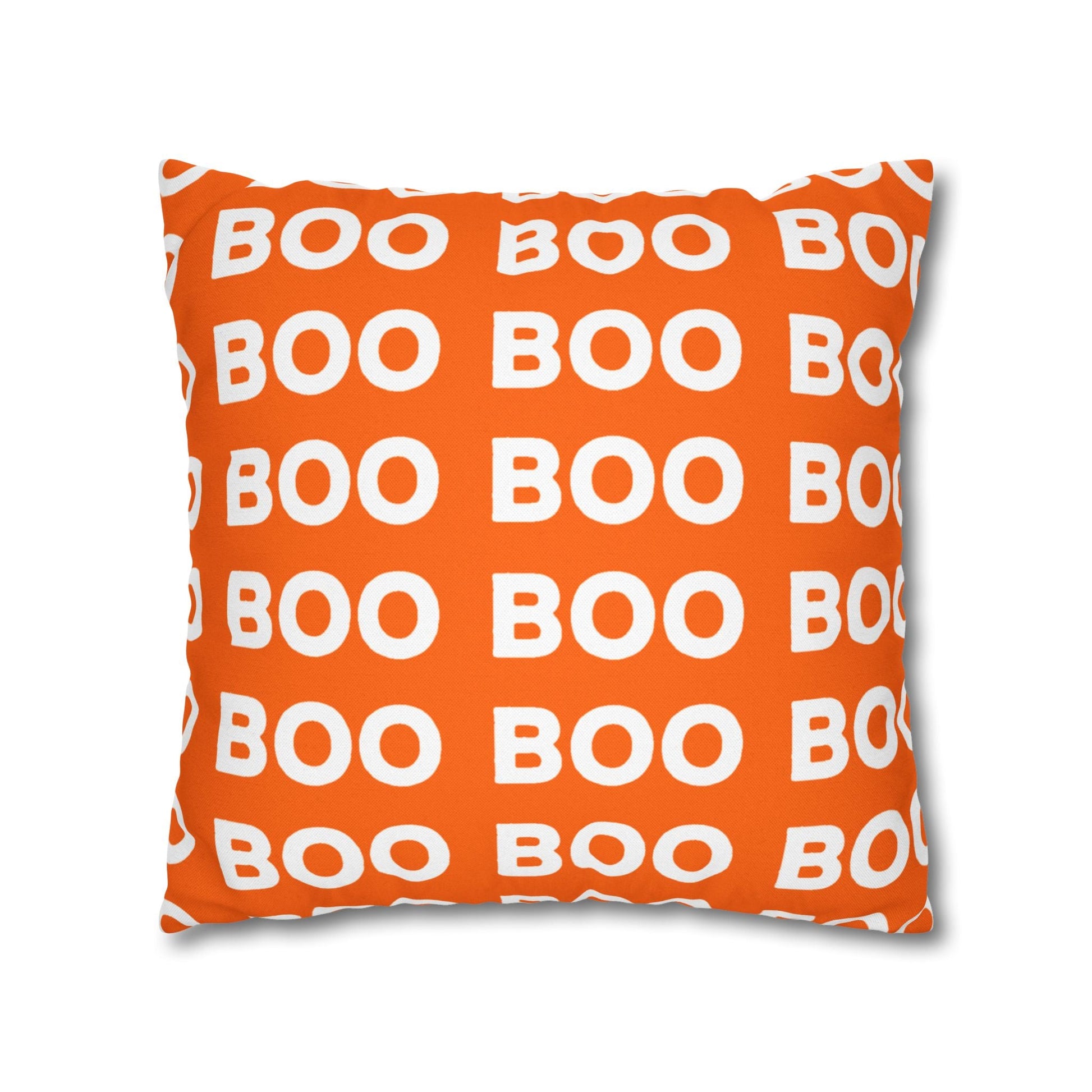 Orange Boo Throw Pillowcase, Artsulli - Art is Long, Life is Short, Home Decor, , , , , , , 
