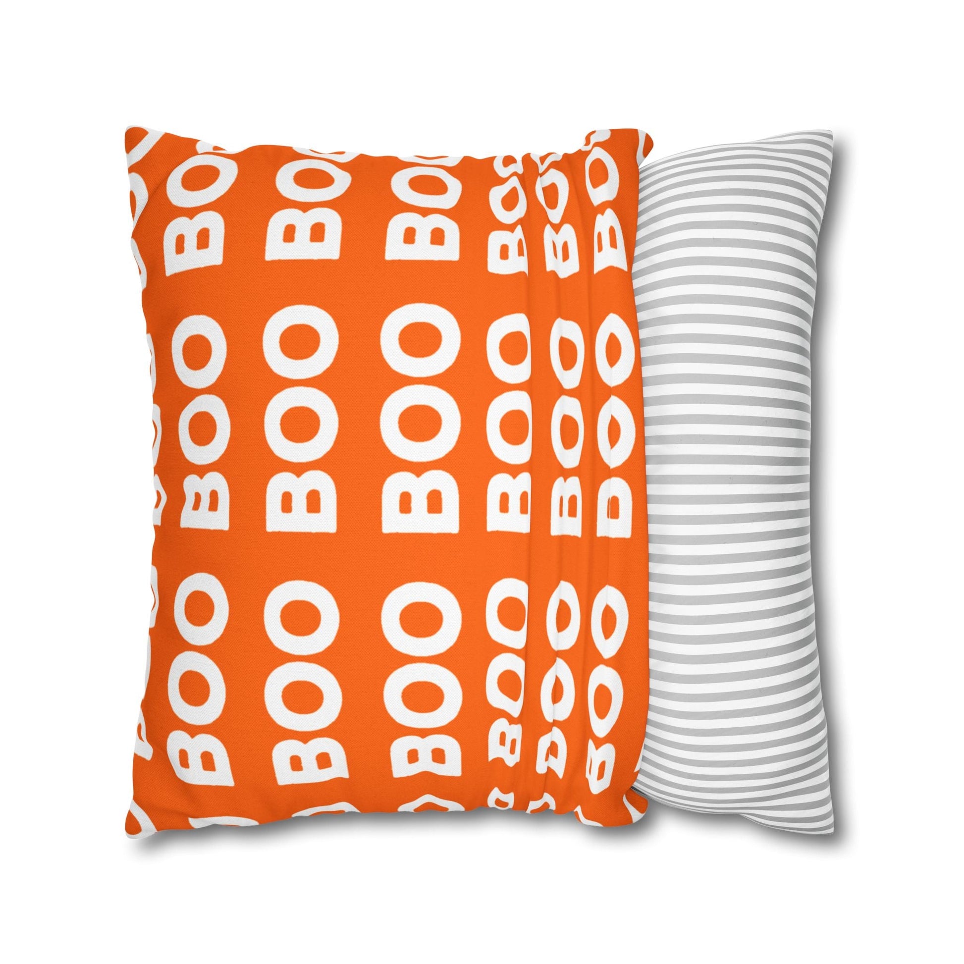 Orange Boo Throw Pillowcase, Artsulli - Art is Long, Life is Short, Home Decor, , , , , , , 