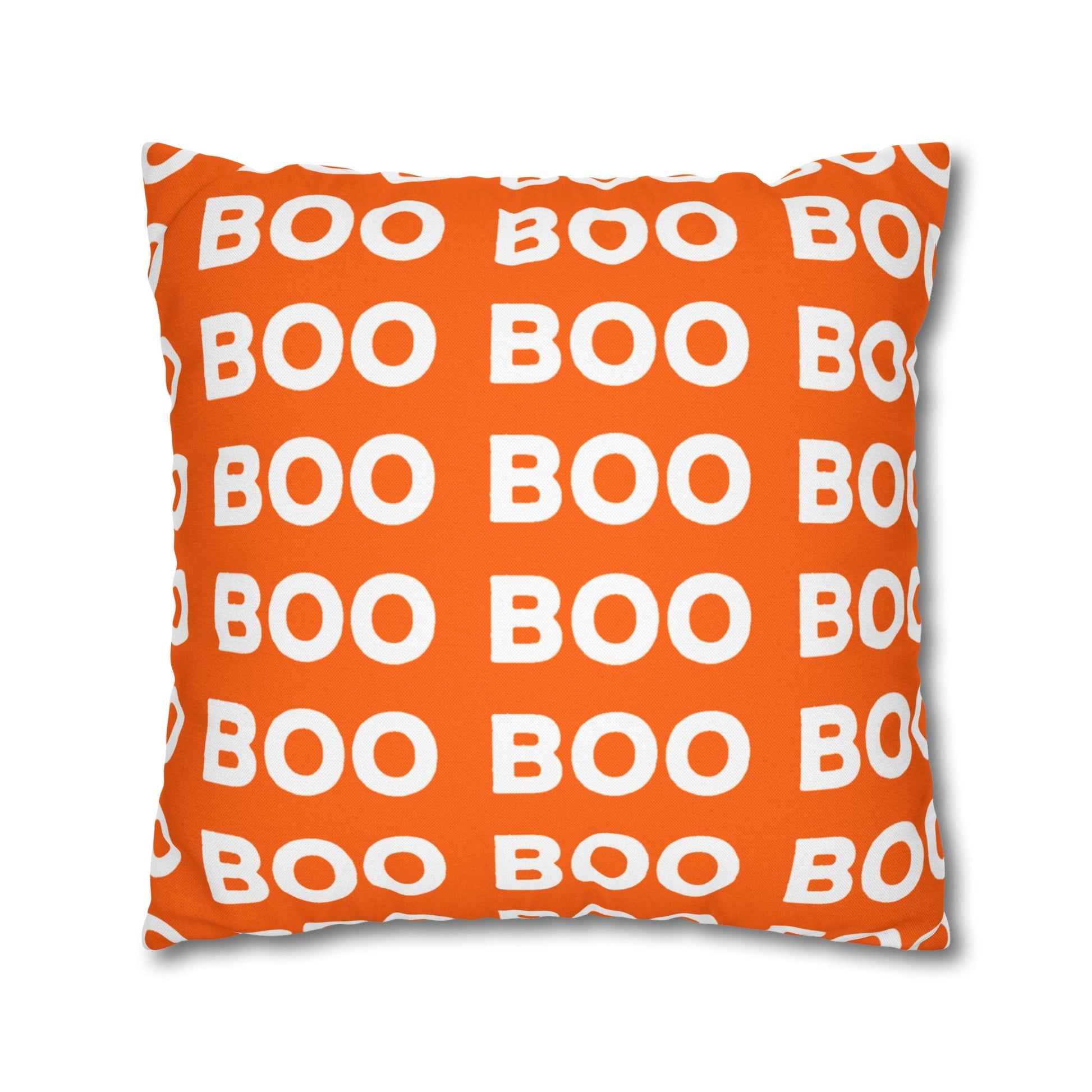 Orange Boo Throw Pillowcase, Artsulli - Art is Long, Life is Short, Home Decor, , , , , , , 