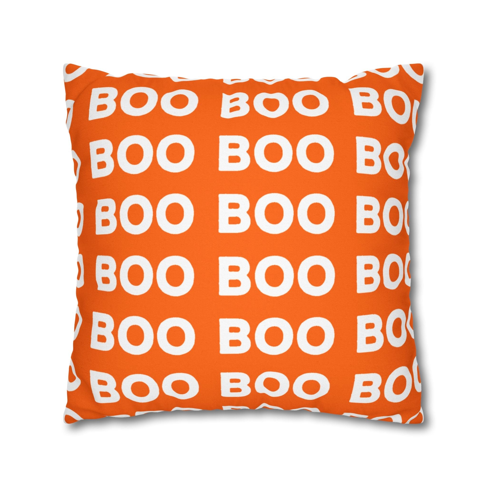Orange Boo Throw Pillowcase, Artsulli - Art is Long, Life is Short, Home Decor, , , , , , , 
