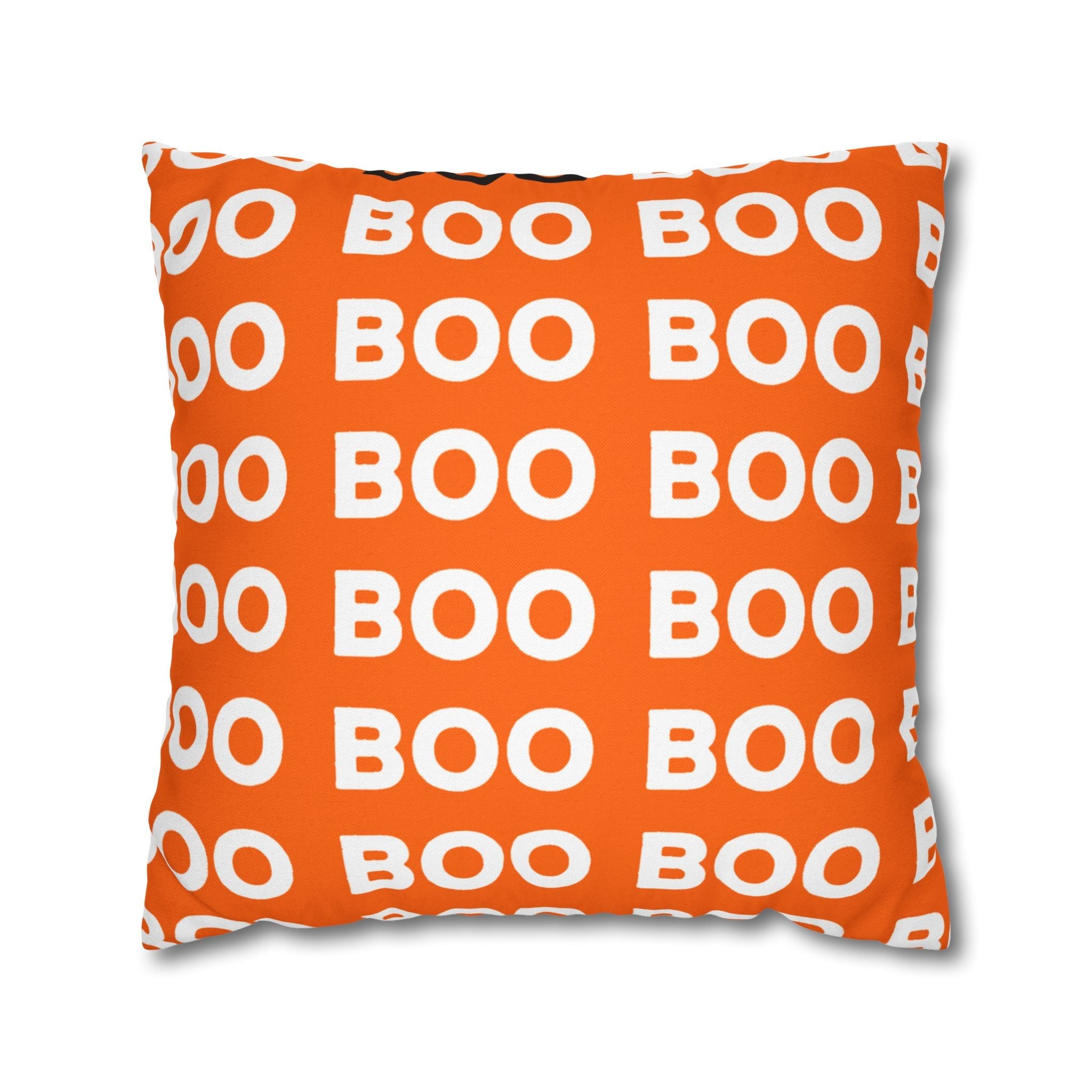 Orange Boo Throw Pillowcase, Artsulli - Art is Long, Life is Short, Home Decor, Size, 20" × 20", , , , , 28265892728375754761