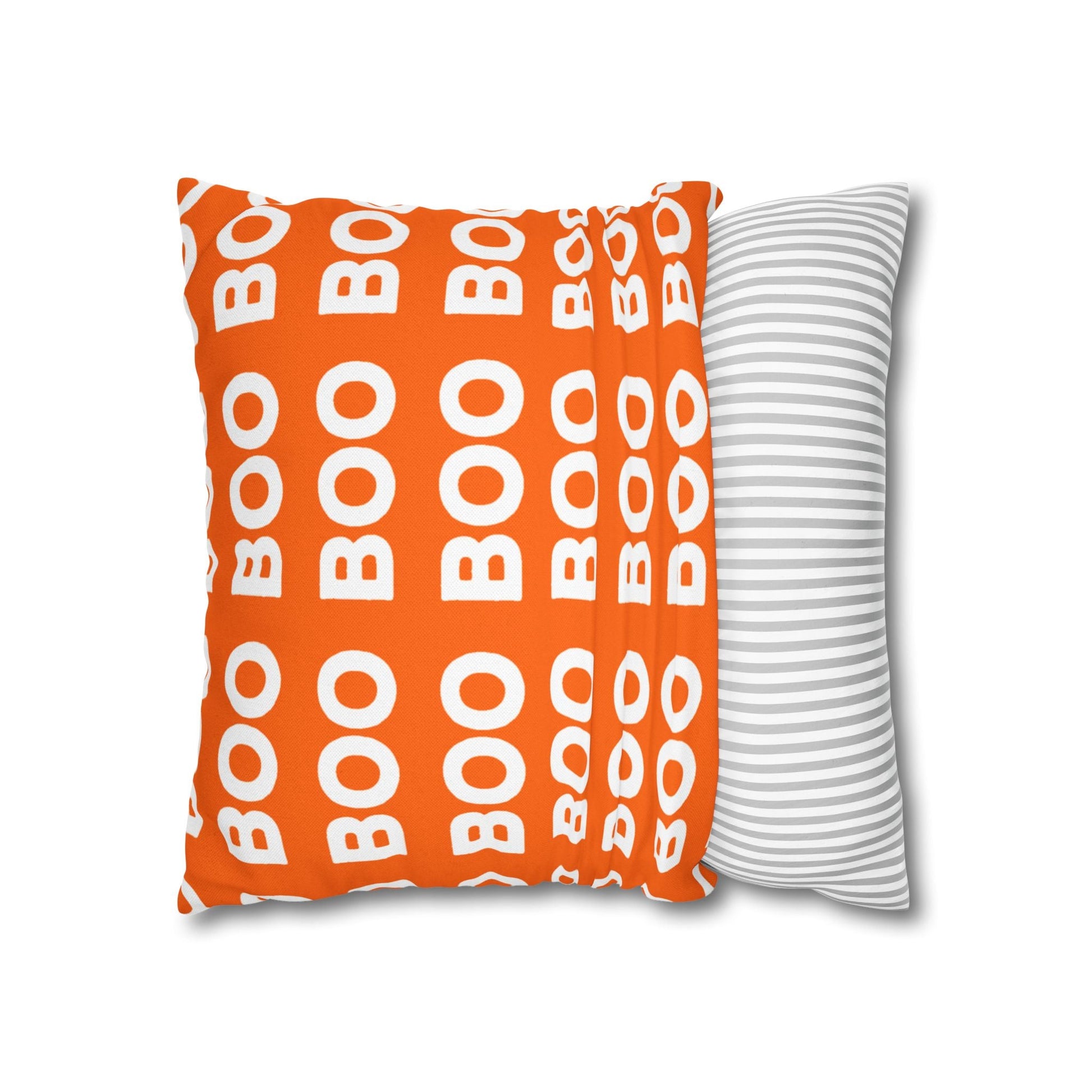 Orange Boo Throw Pillowcase, Artsulli - Art is Long, Life is Short, Home Decor, , , , , , , 