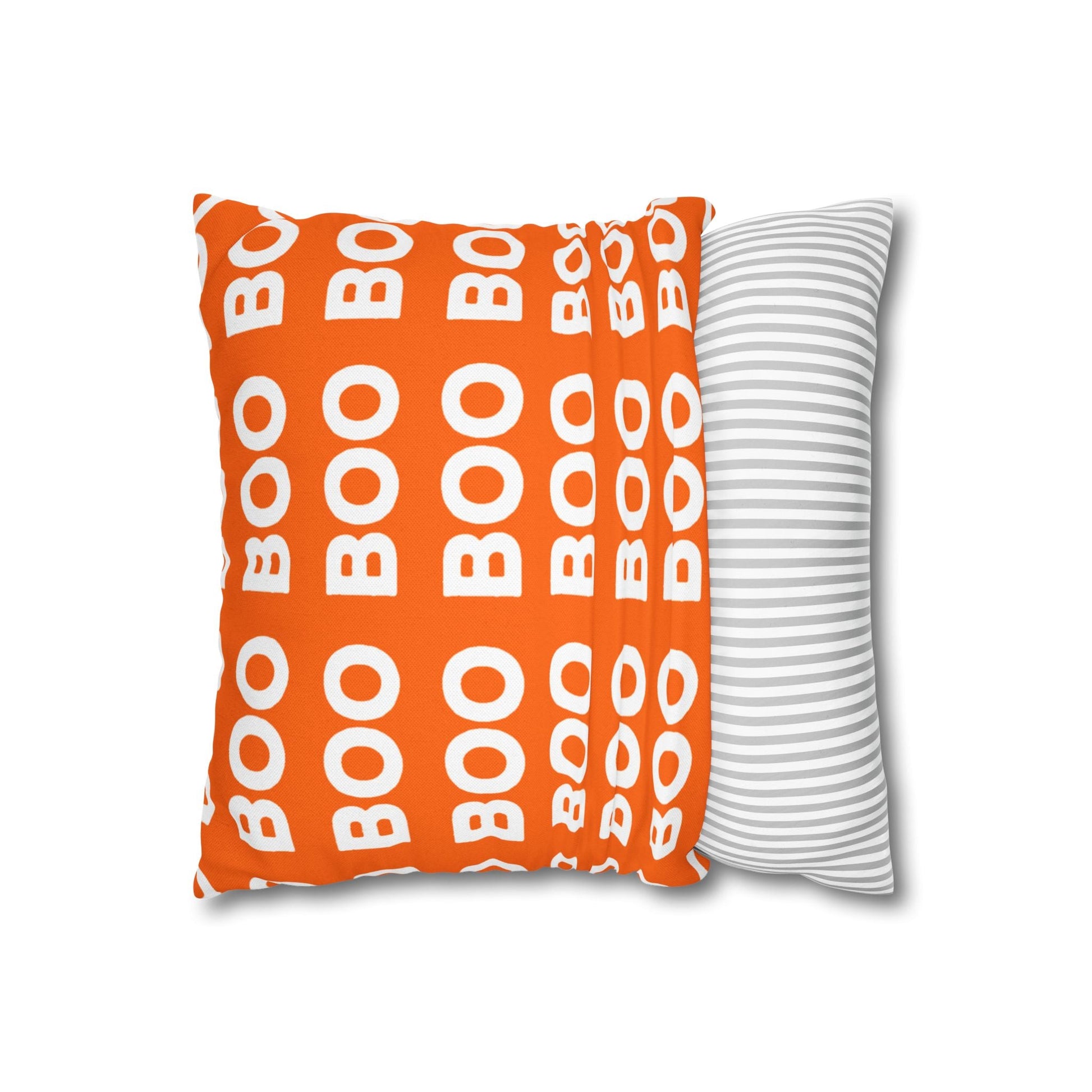 Orange Boo Throw Pillowcase, Artsulli - Art is Long, Life is Short, Home Decor, , , , , , , 