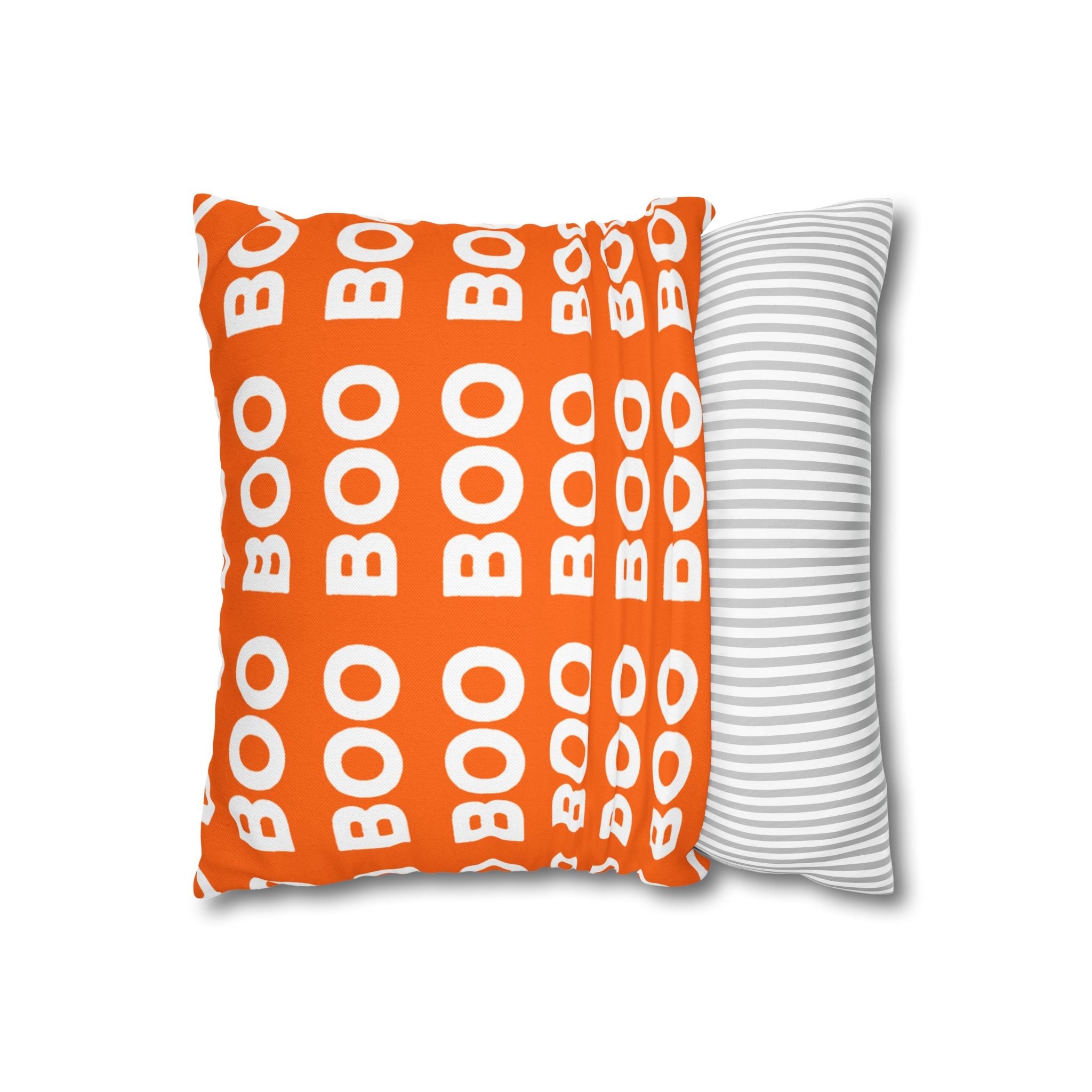 Orange Boo Throw Pillowcase, Artsulli - Art is Long, Life is Short, Home Decor, , , , , , , 