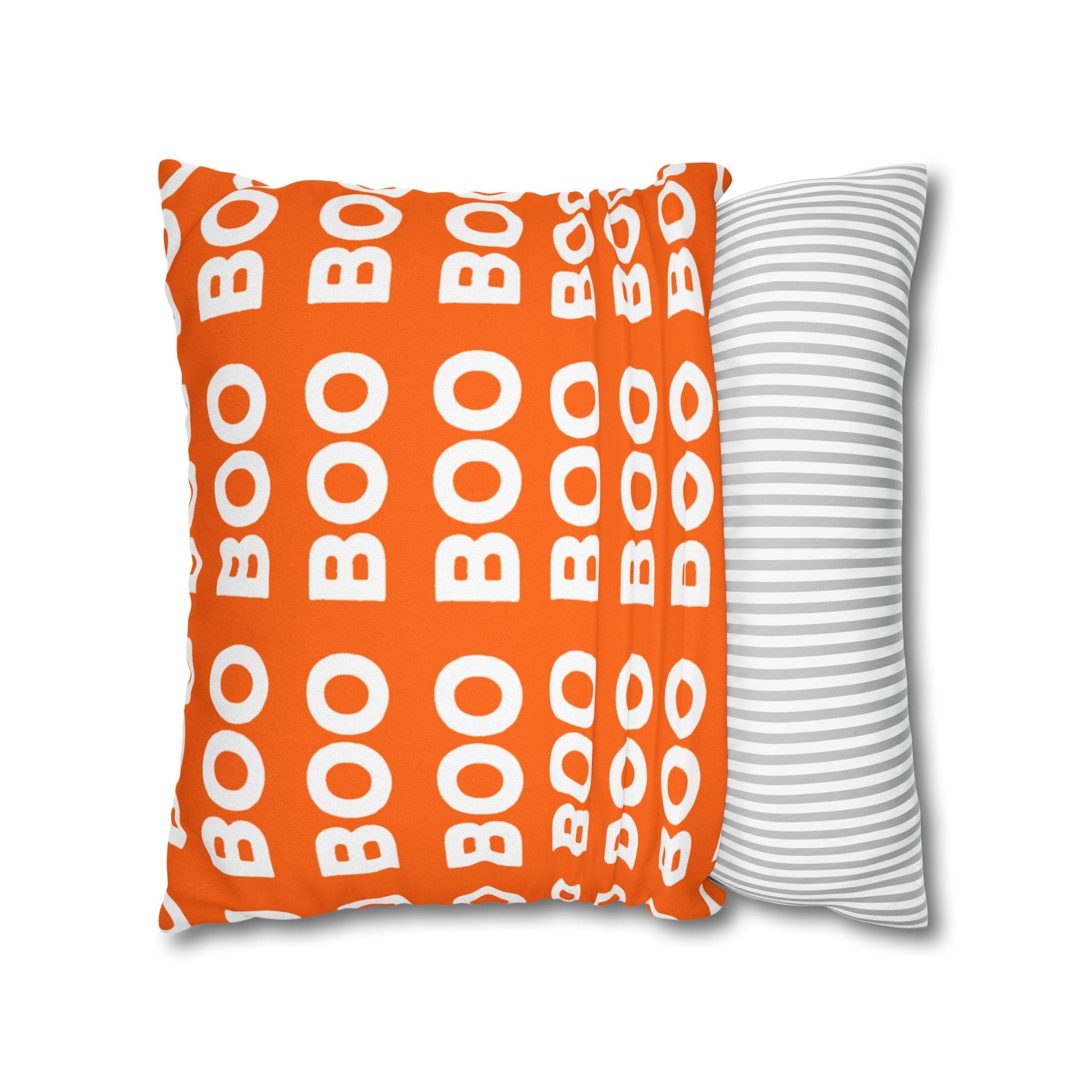 Orange Boo Throw Pillowcase, Artsulli - Art is Long, Life is Short, Home Decor, , , , , , , 