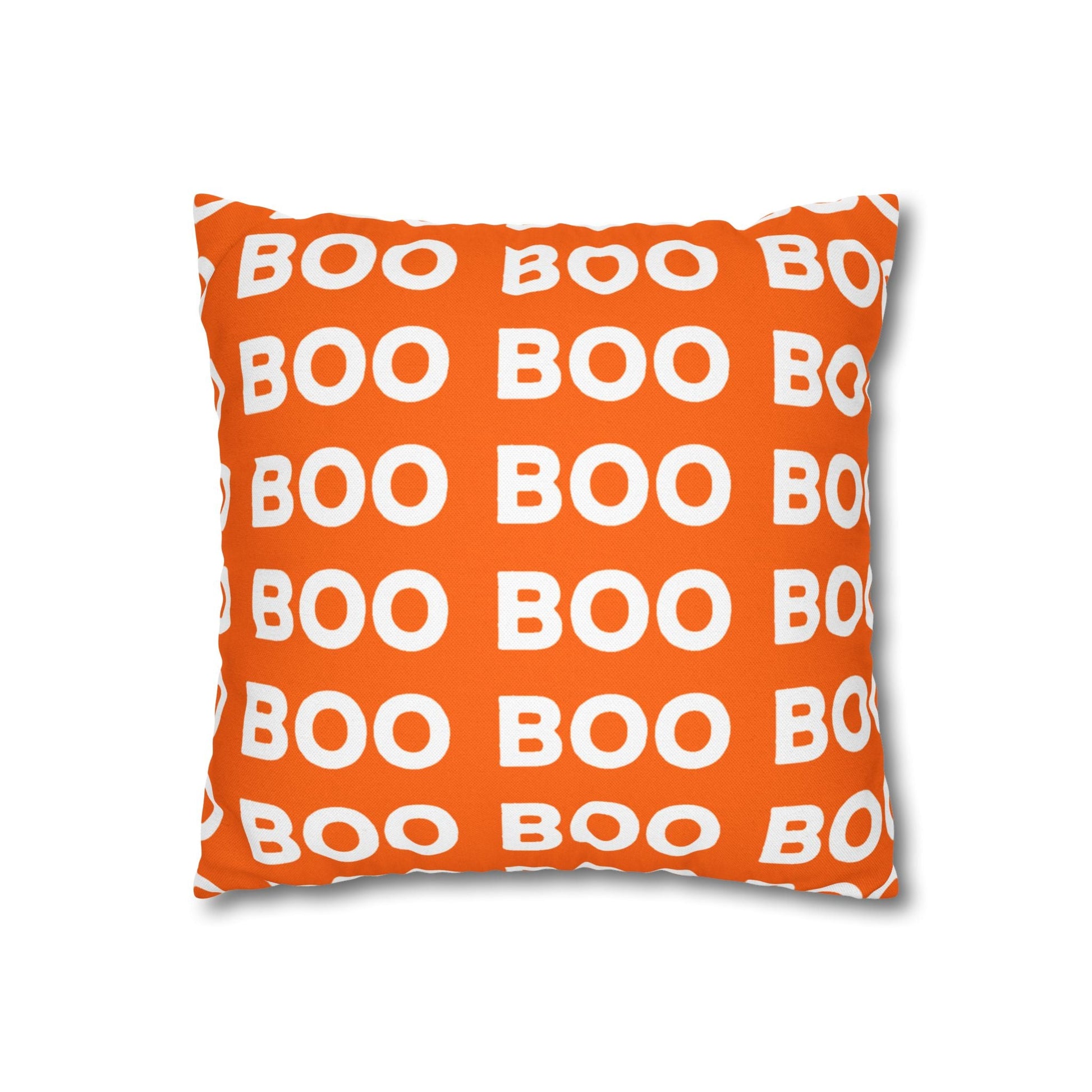 Orange Boo Throw Pillowcase, Artsulli - Art is Long, Life is Short, Home Decor, , , , , , , 
