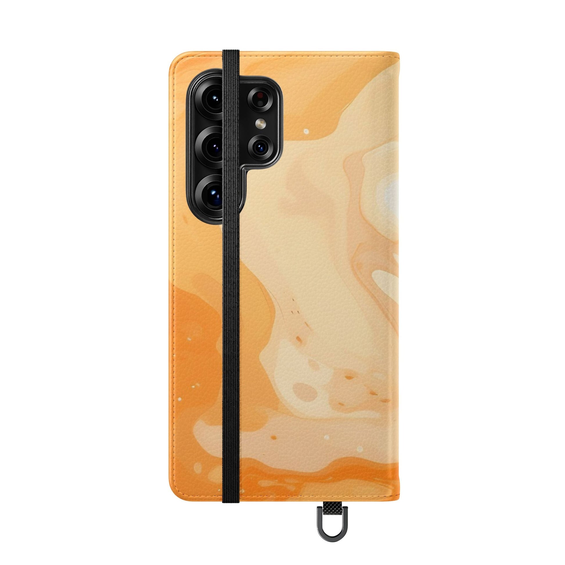 Orange Cream Marble Flip Cases, Artsulli - Art is Long, Life is Short, Phone Case, , , , , , , 