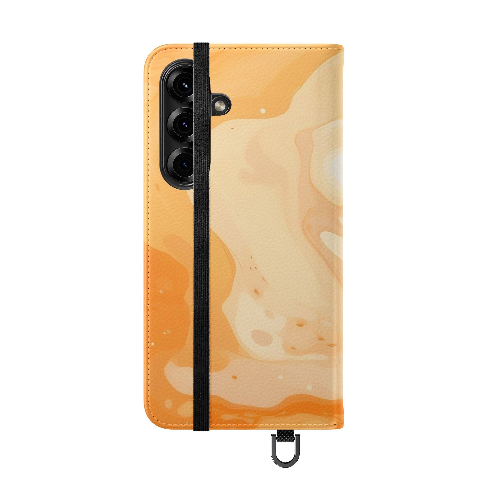 Orange Cream Marble Flip Cases, Artsulli - Art is Long, Life is Short, Phone Case, , , , , , , 