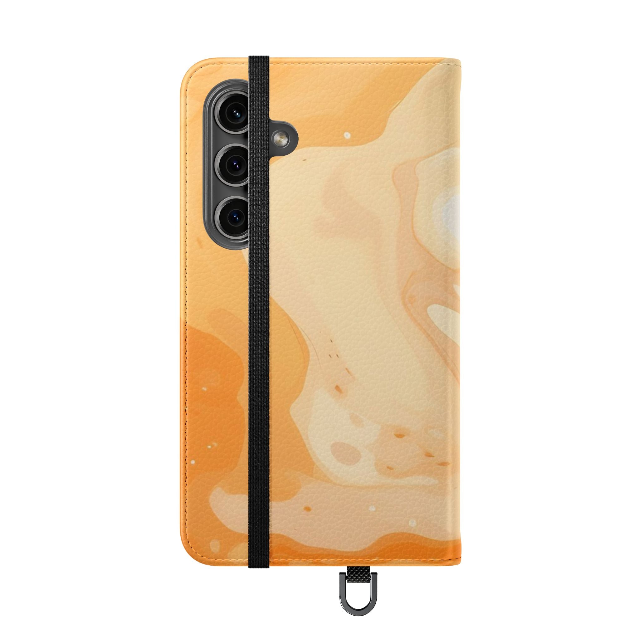 Orange Cream Marble Flip Cases, Artsulli - Art is Long, Life is Short, Phone Case, , , , , , , 