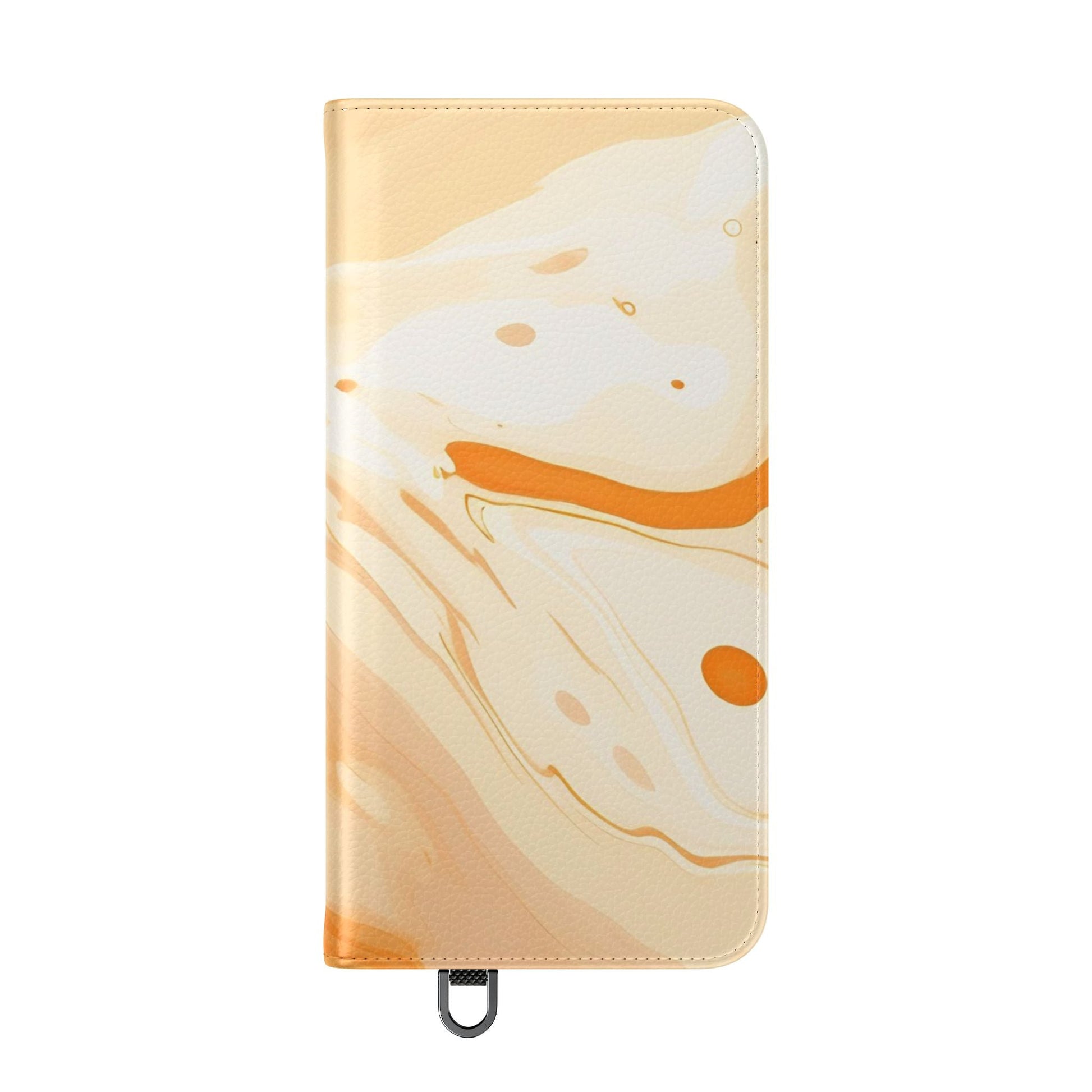 Orange Cream Marble Flip Cases, Artsulli - Art is Long, Life is Short, Phone Case, , , , , , , 