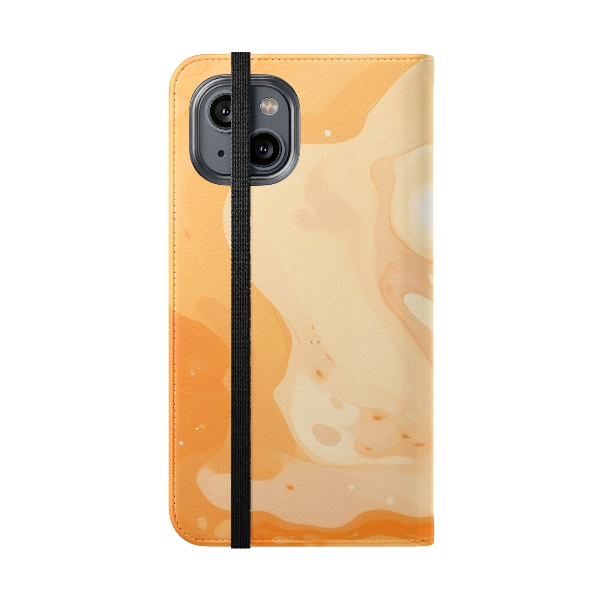 Orange Cream Marble Flip Cases, Artsulli - Art is Long, Life is Short, Phone Case, , , , , , , 