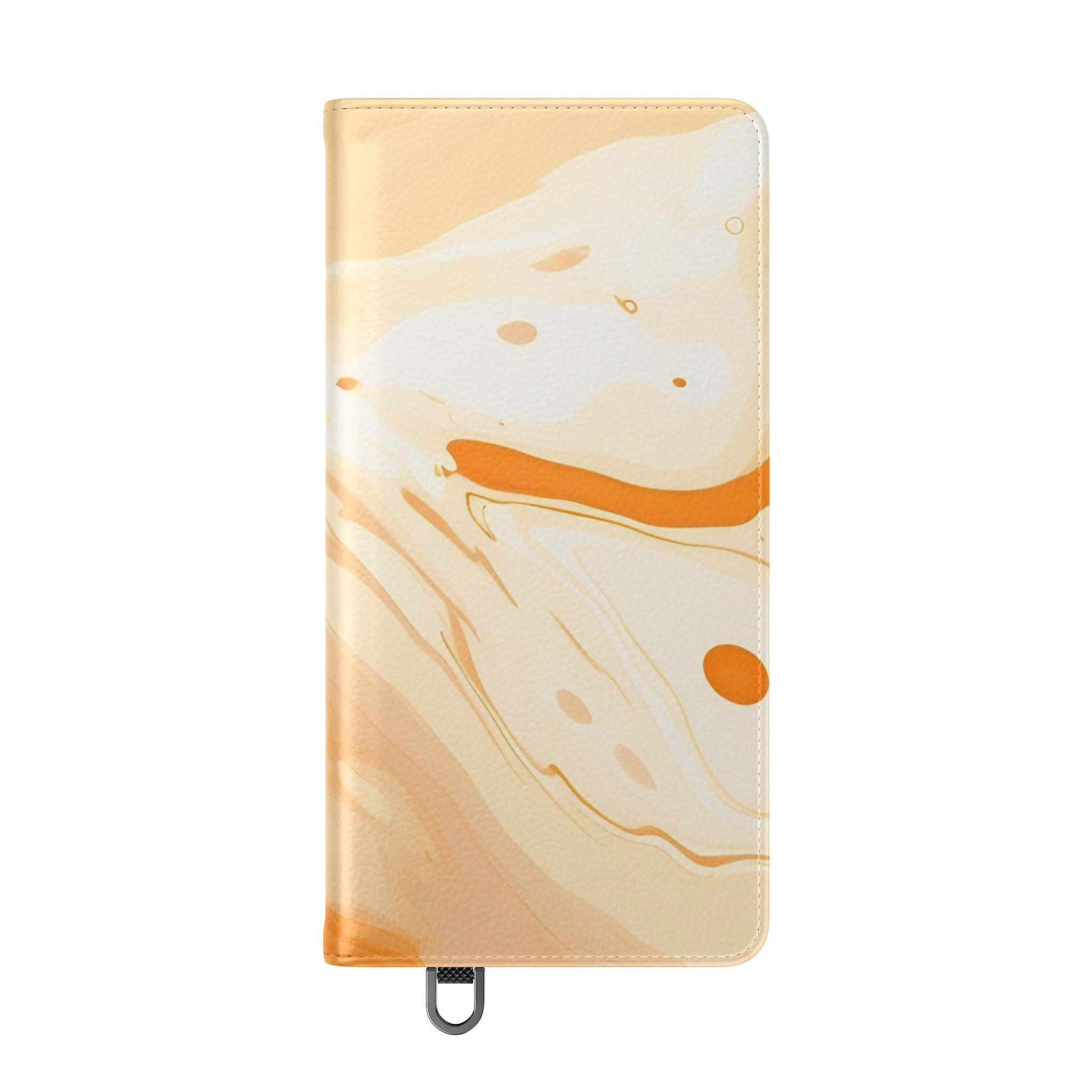 Orange Cream Marble Flip Cases, Artsulli - Art is Long, Life is Short, Phone Case, , , , , , , 