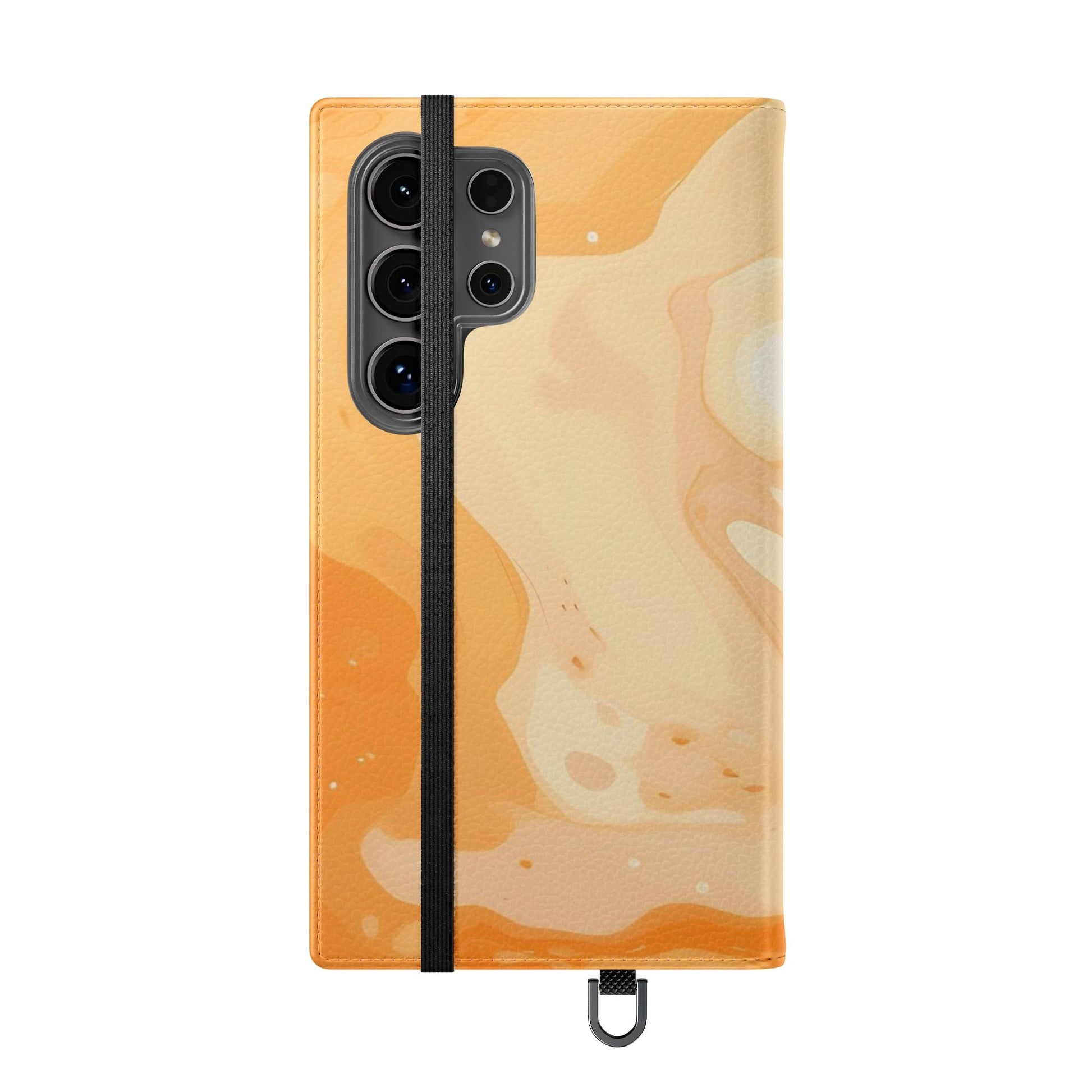 Orange Cream Marble Flip Cases, Artsulli - Art is Long, Life is Short, Phone Case, , , , , , , 
