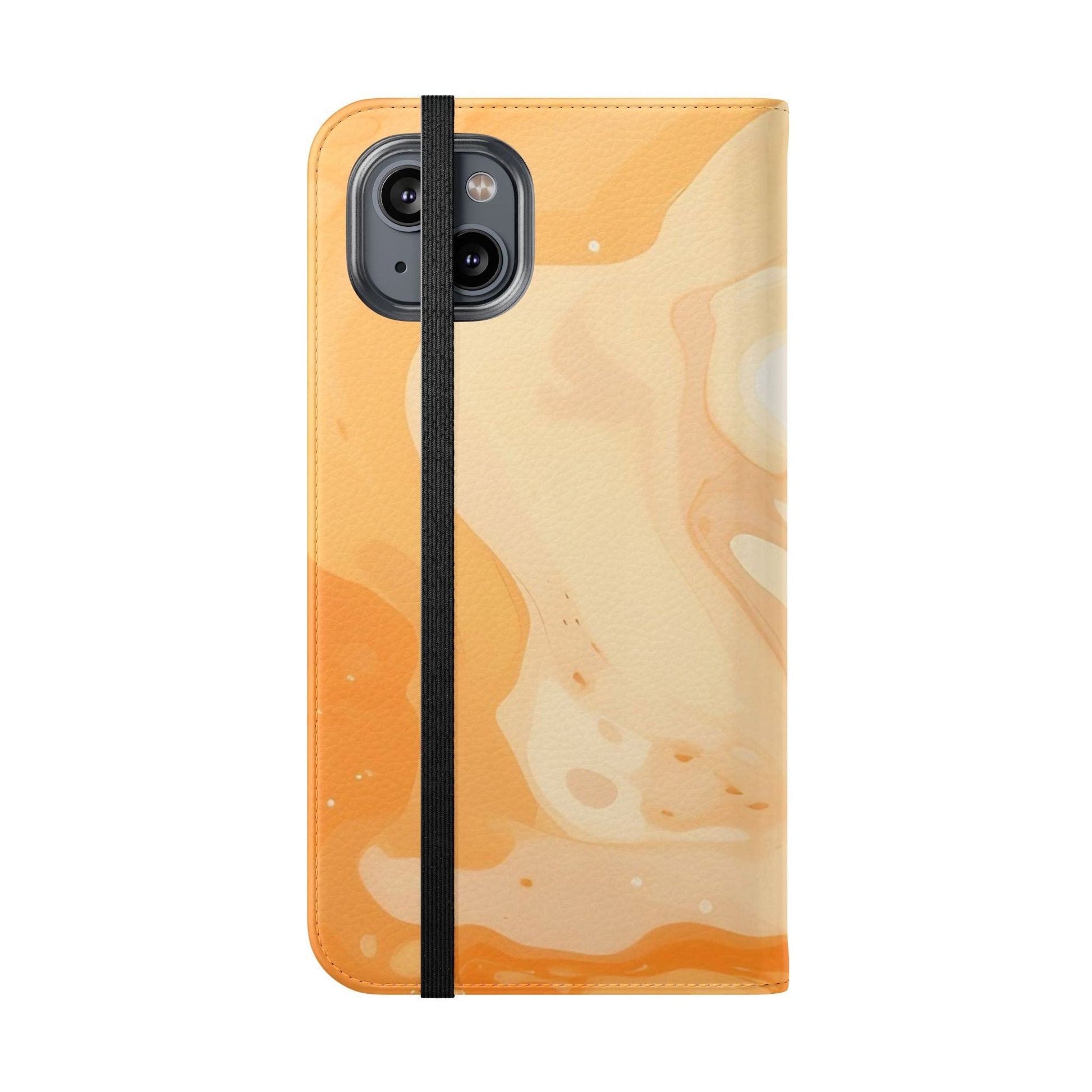 Orange Cream Marble Flip Cases, Artsulli - Art is Long, Life is Short, Phone Case, , , , , , , 