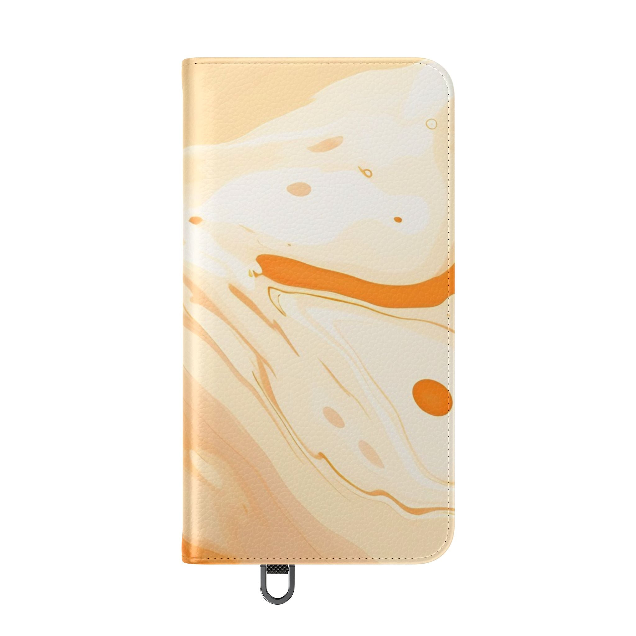 Orange Cream Marble Flip Cases, Artsulli - Art is Long, Life is Short, Phone Case, , , , , , , 
