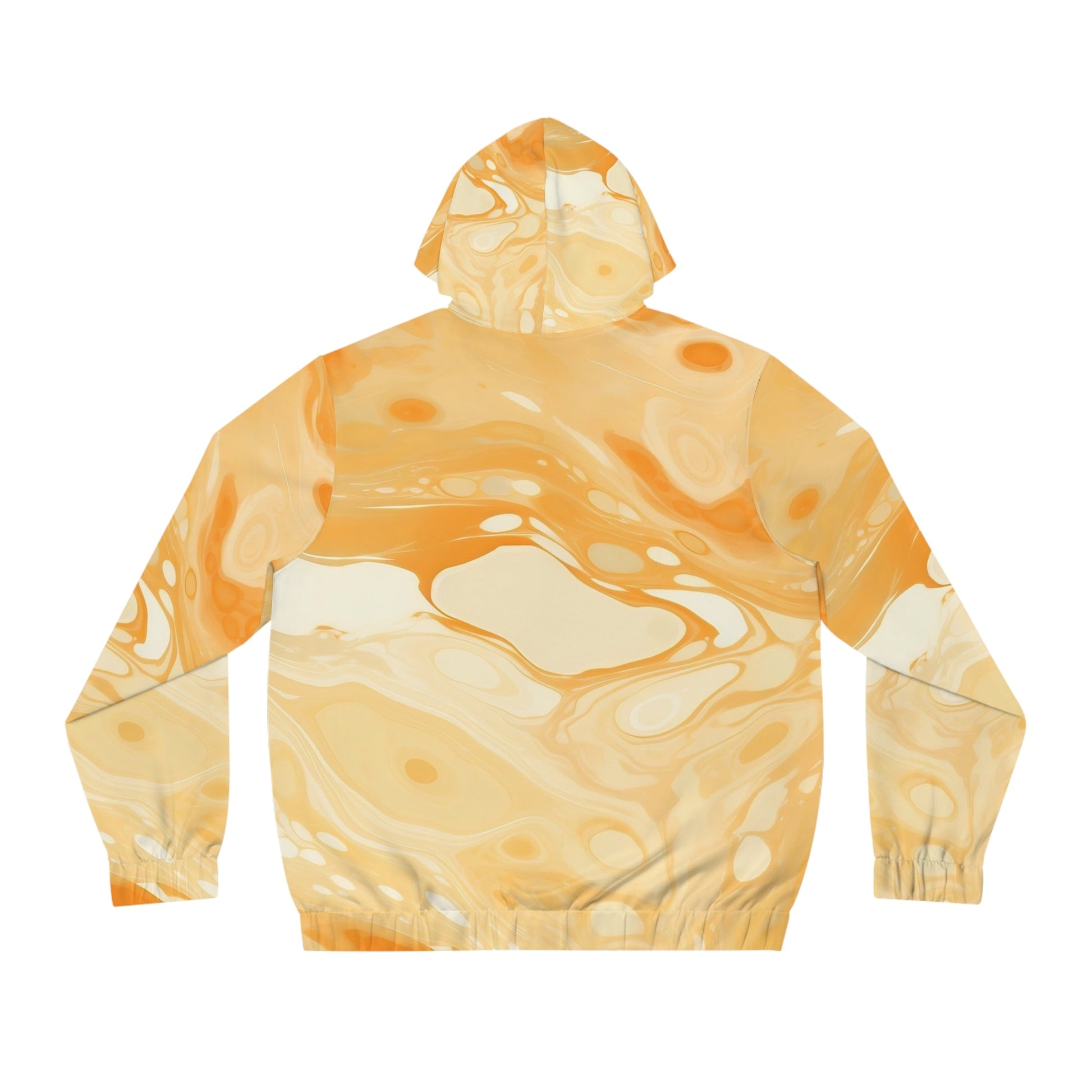 Orange Cream Marble Full Zip Hoodie, Artsulli - Art is Long, Life is Short, All Over Prints, , , , , , , 