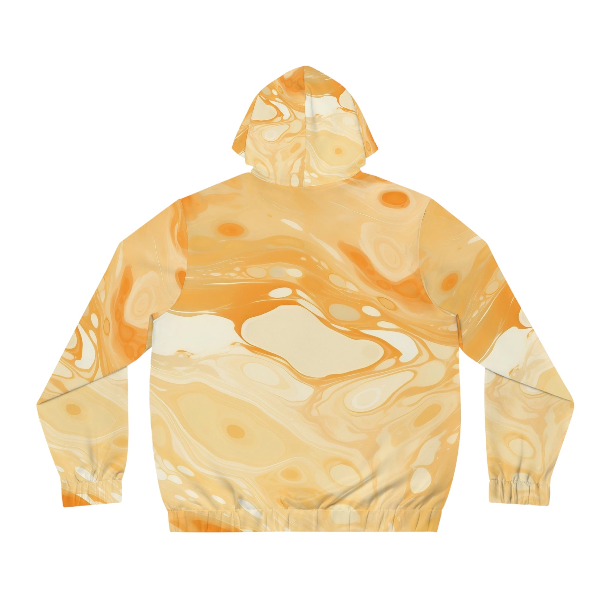 Orange Cream Marble Full Zip Hoodie, Artsulli - Art is Long, Life is Short, All Over Prints, , , , , , , 