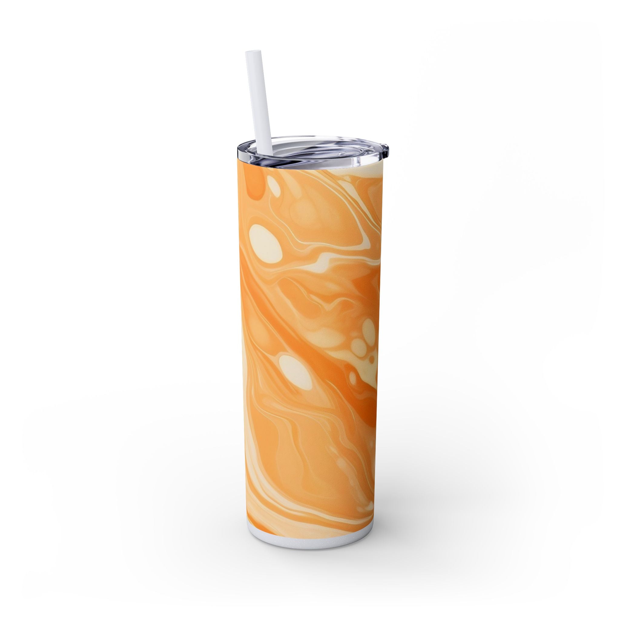 Orange Cream Marble Maars Skinny Tumbler, Artsulli - Art is Long, Life is Short, Mug, , , , , , , 