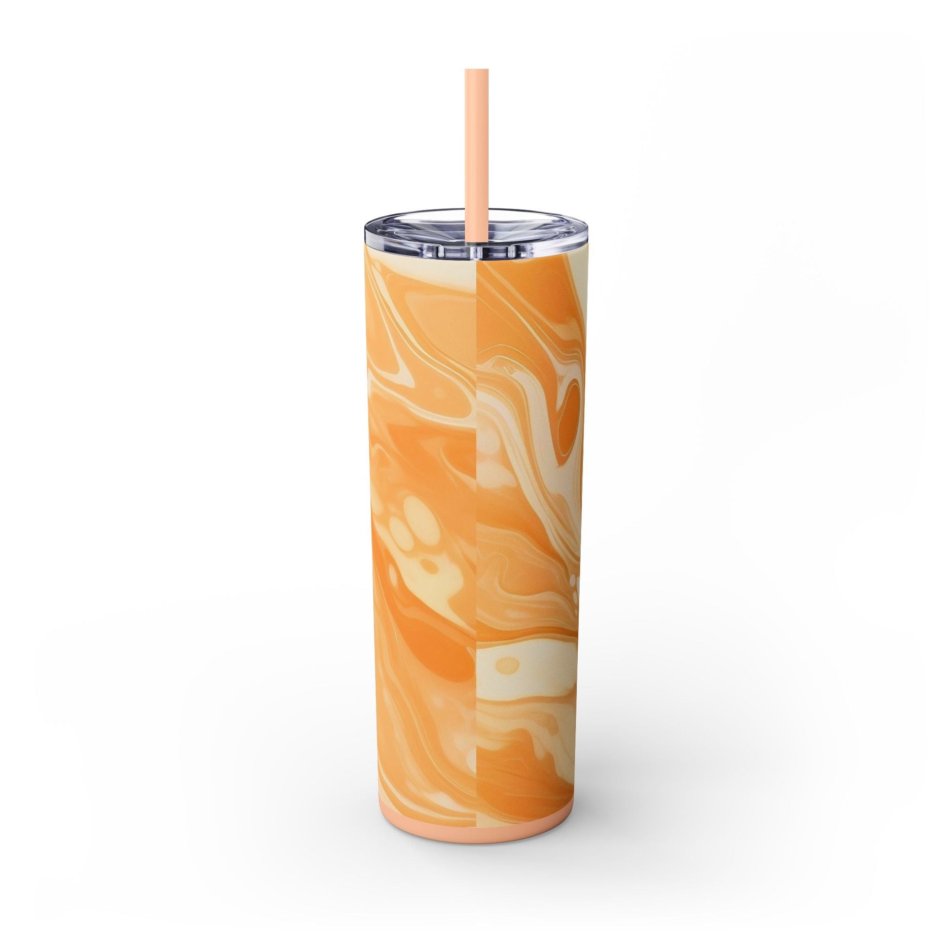 Orange Cream Marble Maars Skinny Tumbler, Artsulli - Art is Long, Life is Short, Mug, , , , , , , 