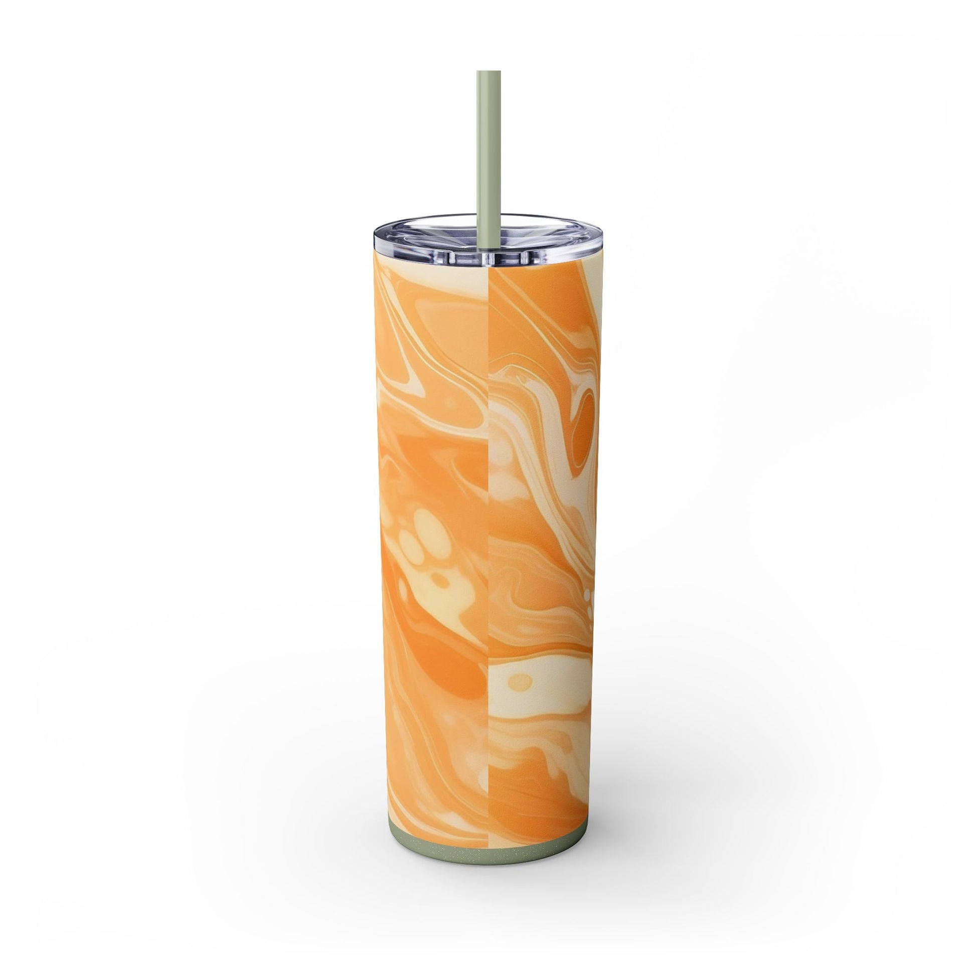 Orange Cream Marble Maars Skinny Tumbler, Artsulli - Art is Long, Life is Short, Mug, , , , , , , 