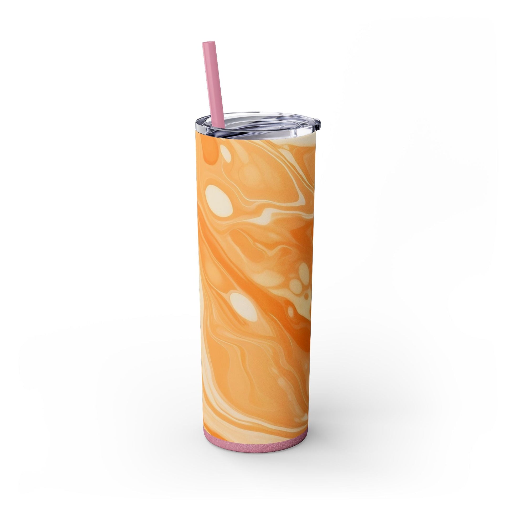 Orange Cream Marble Maars Skinny Tumbler, Artsulli - Art is Long, Life is Short, Mug, , , , , , , 