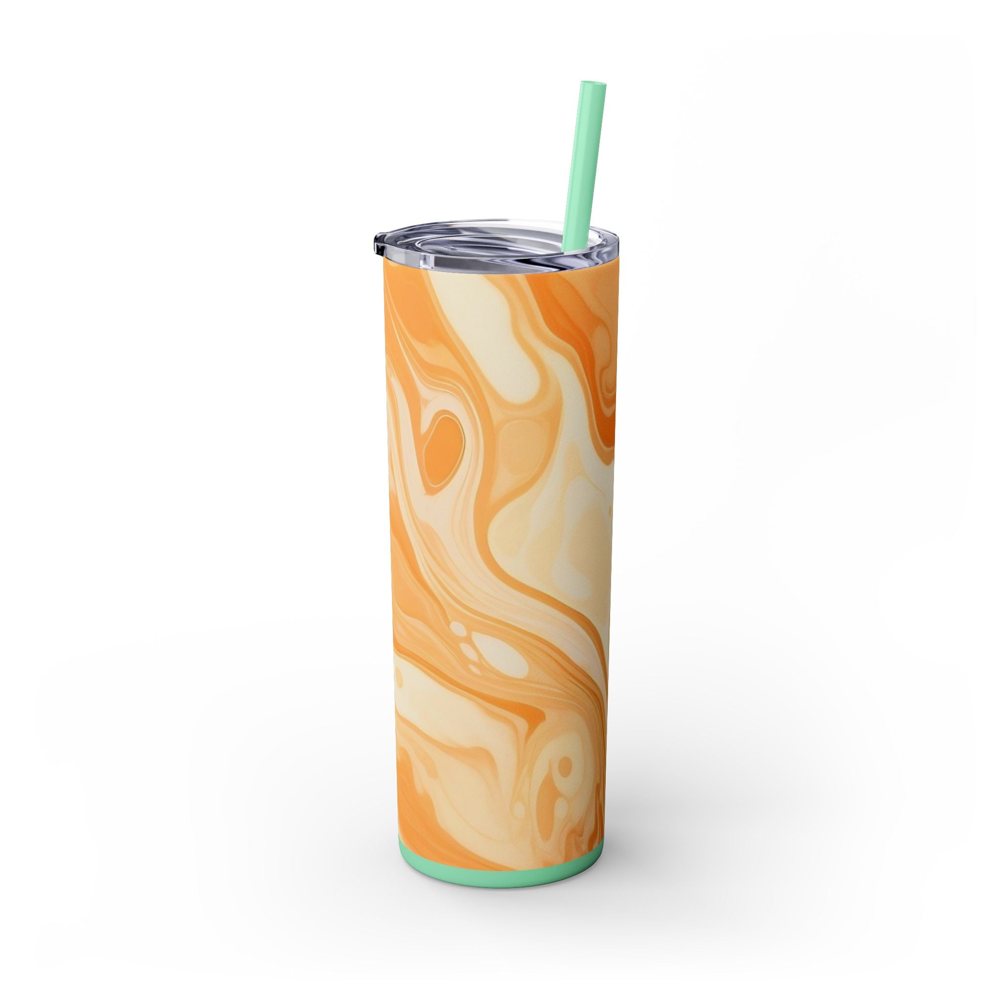 Orange Cream Marble Maars Skinny Tumbler, Artsulli - Art is Long, Life is Short, Mug, , , , , , , 