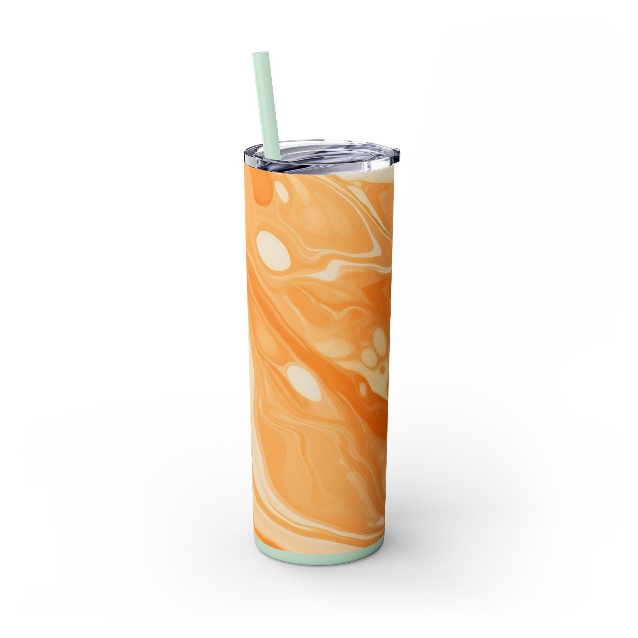 Orange Cream Marble Maars Skinny Tumbler, Artsulli - Art is Long, Life is Short, Mug, , , , , , , 