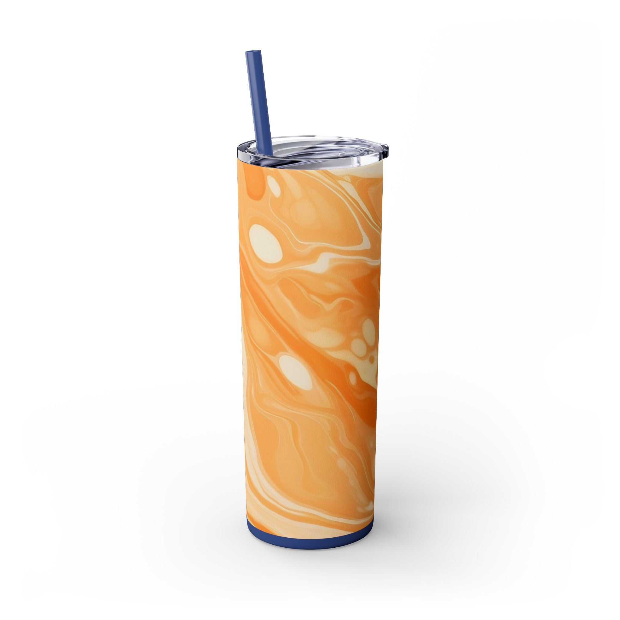 Orange Cream Marble Maars Skinny Tumbler, Artsulli - Art is Long, Life is Short, Mug, , , , , , , 