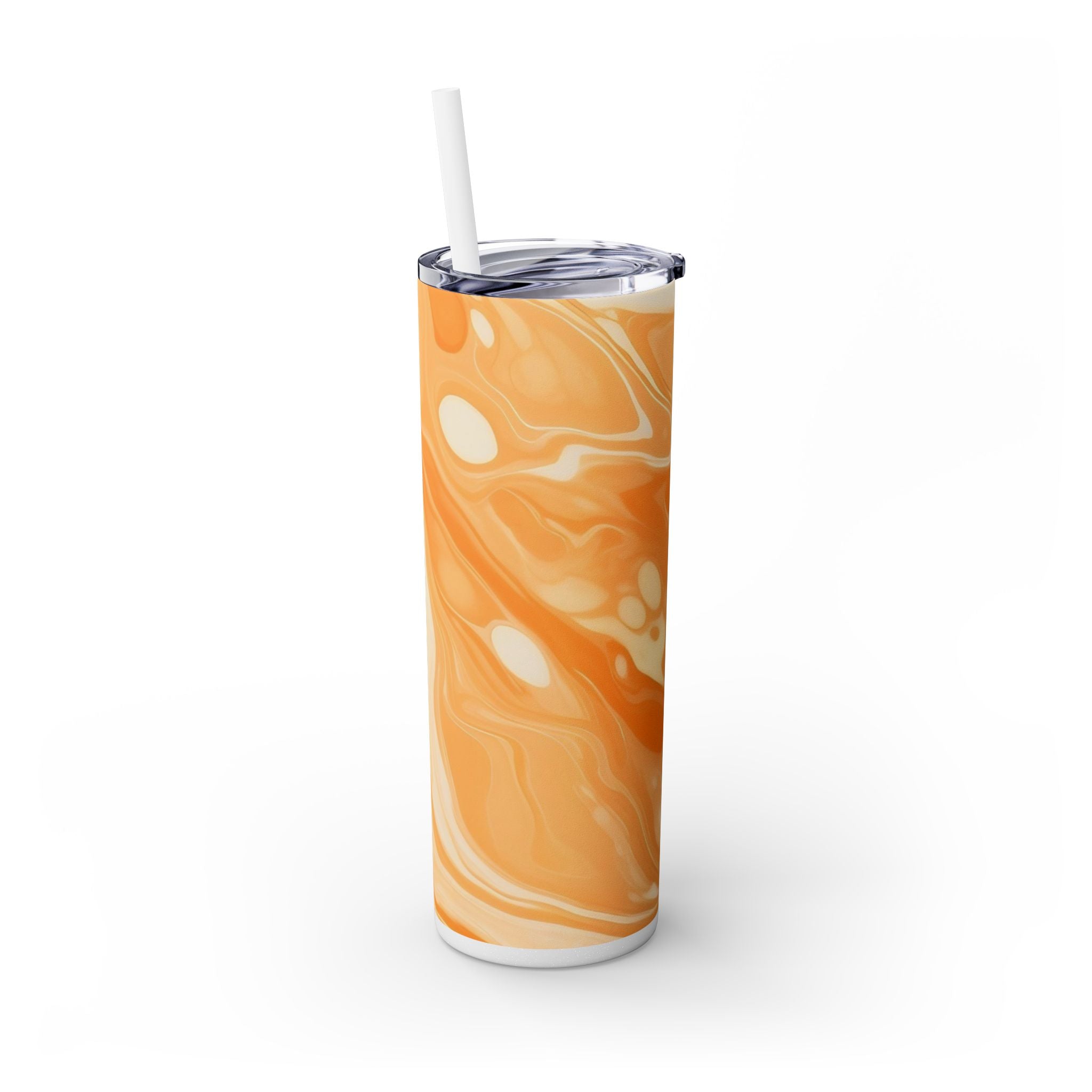 Orange Cream Marble Maars Skinny Tumbler, Artsulli - Art is Long, Life is Short, Mug, , , , , , , 