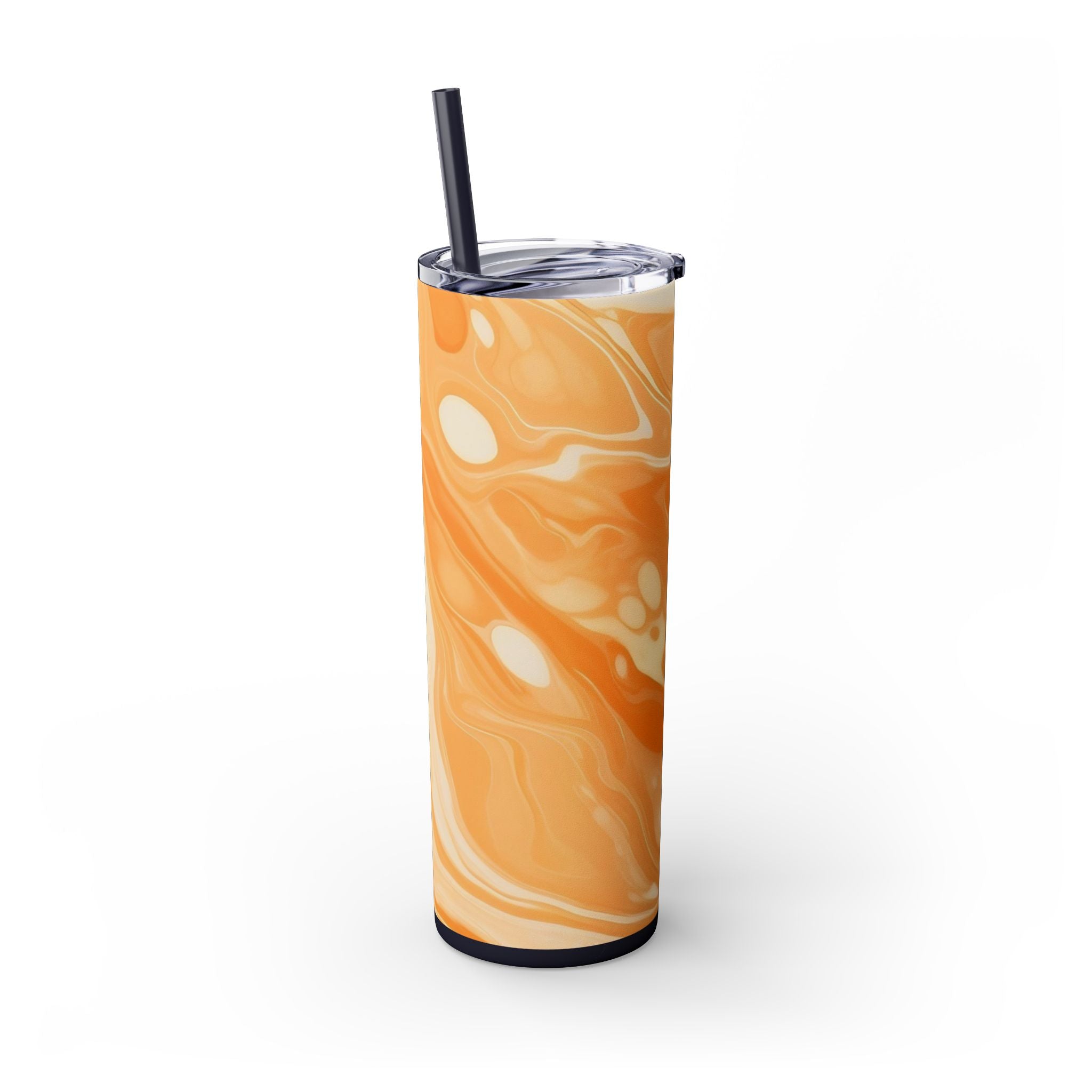 Orange Cream Marble Maars Skinny Tumbler, Artsulli - Art is Long, Life is Short, Mug, , , , , , , 