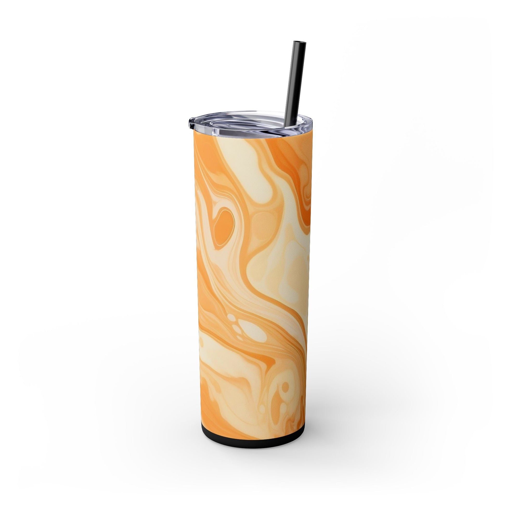 Orange Cream Marble Maars Skinny Tumbler, Artsulli - Art is Long, Life is Short, Mug, , , , , , , 