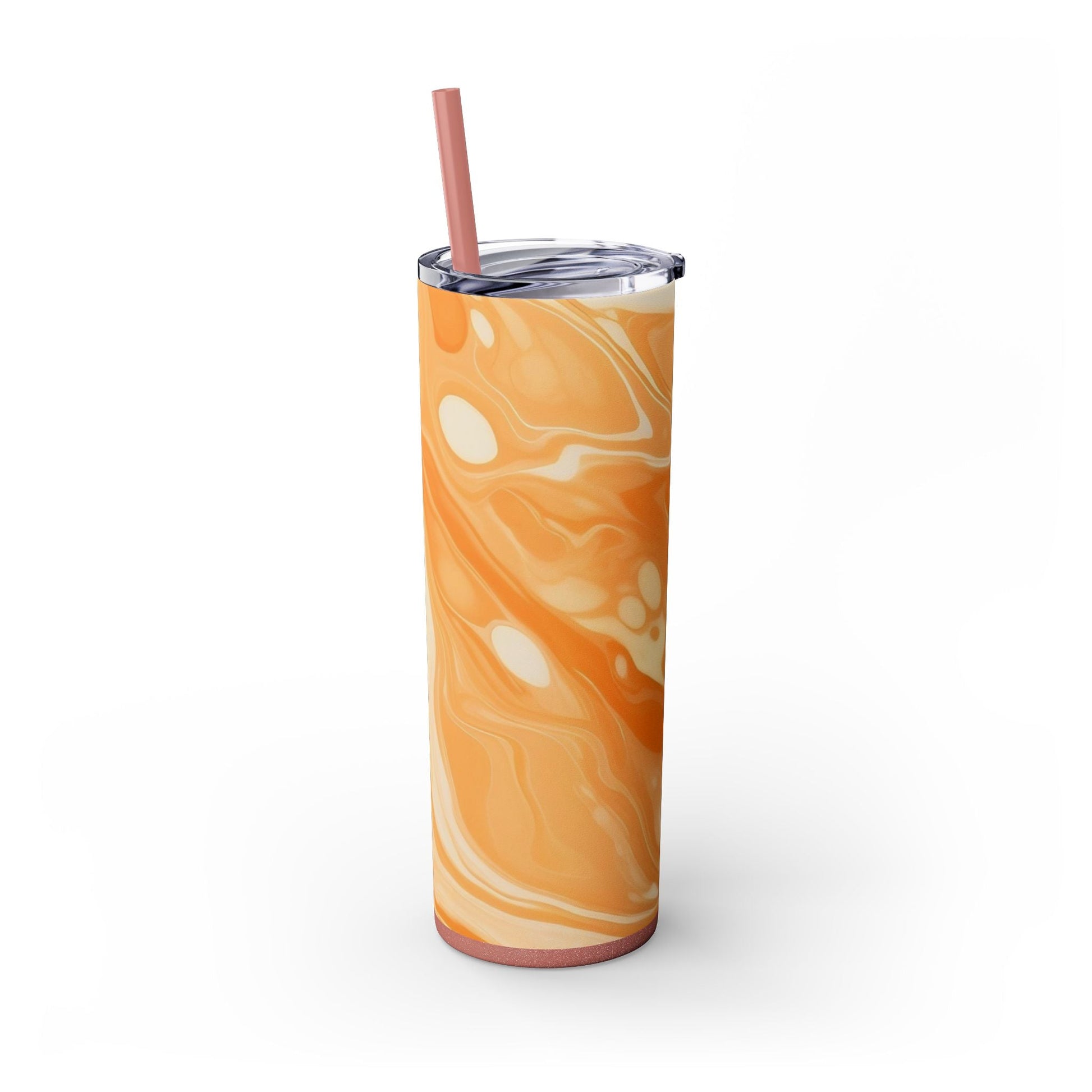 Orange Cream Marble Maars Skinny Tumbler, Artsulli - Art is Long, Life is Short, Mug, , , , , , , 