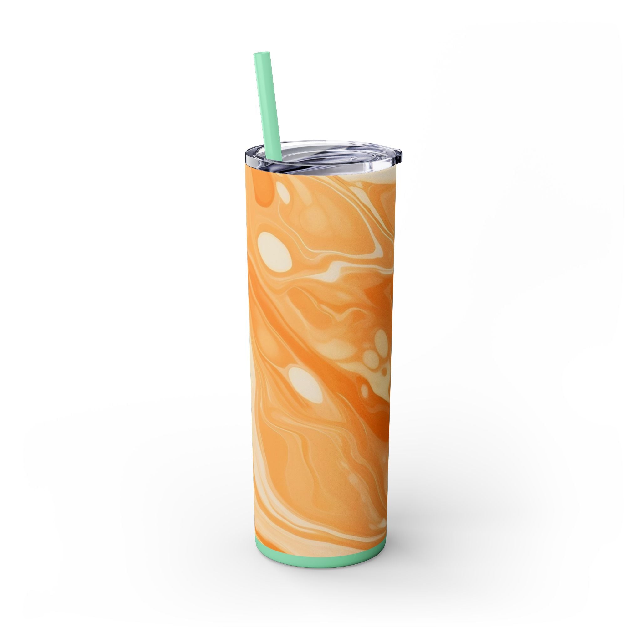 Orange Cream Marble Maars Skinny Tumbler, Artsulli - Art is Long, Life is Short, Mug, , , , , , , 