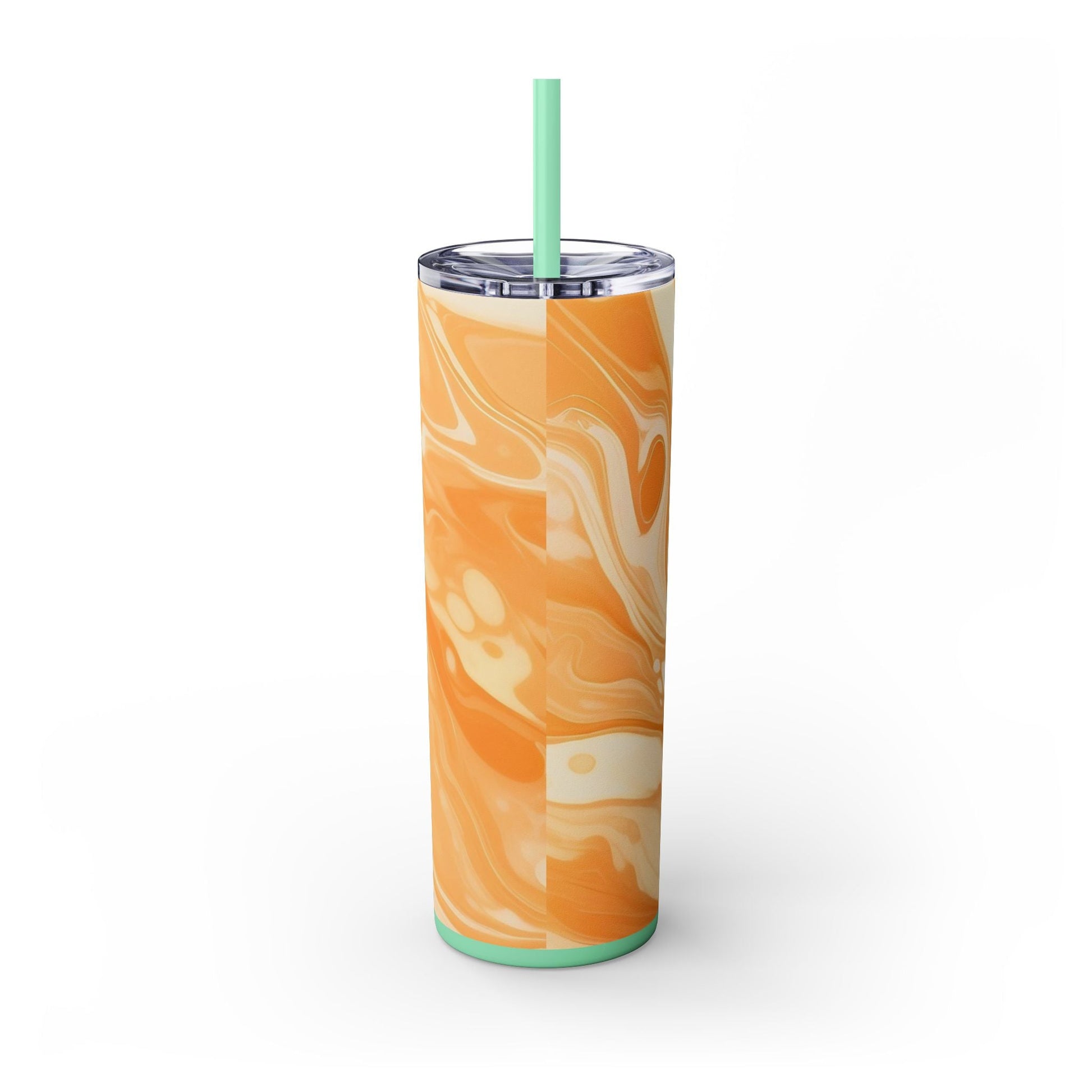 Orange Cream Marble Maars Skinny Tumbler, Artsulli - Art is Long, Life is Short, Mug, , , , , , , 