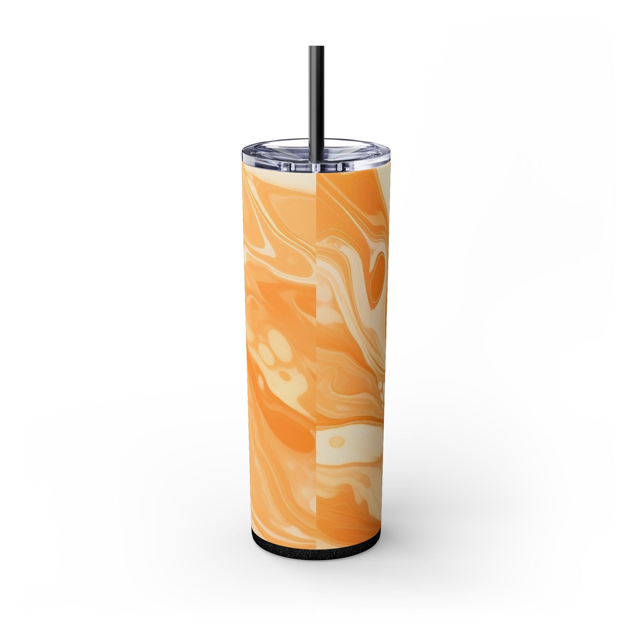 Orange Cream Marble Maars Skinny Tumbler, Artsulli - Art is Long, Life is Short, Mug, , , , , , , 