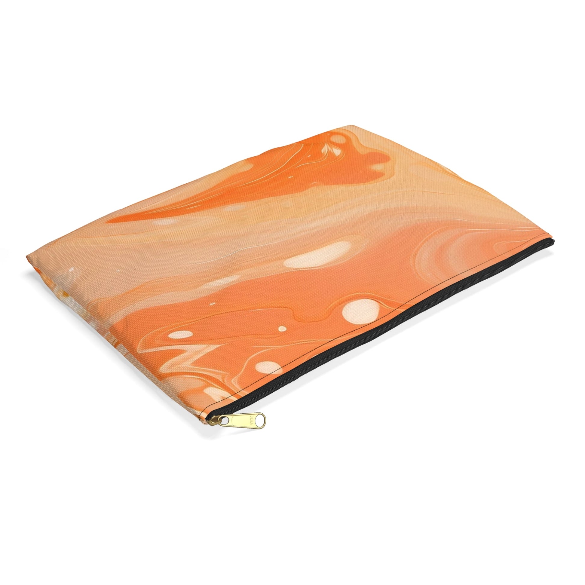 Orange Cream Marble Print Pouch, Artsulli - Art is Long, Life is Short, Bags, , , , , , , 
