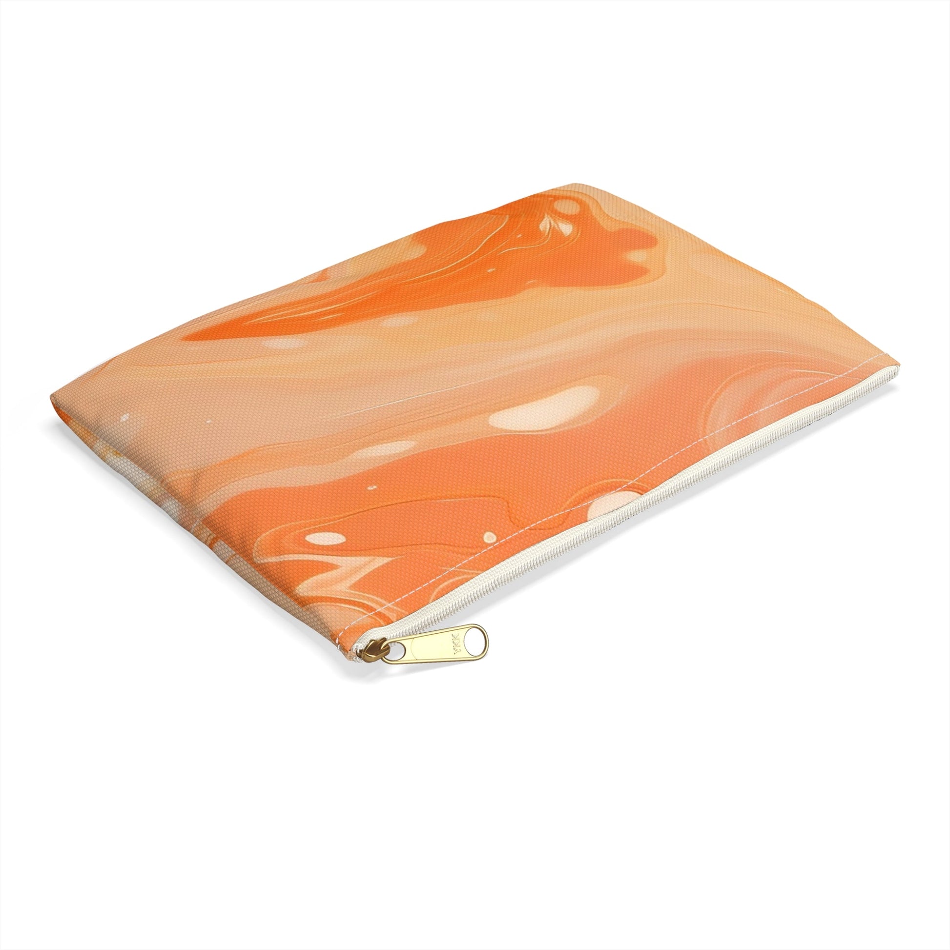 Orange Cream Marble Print Pouch, Artsulli - Art is Long, Life is Short, Bags, , , , , , , 