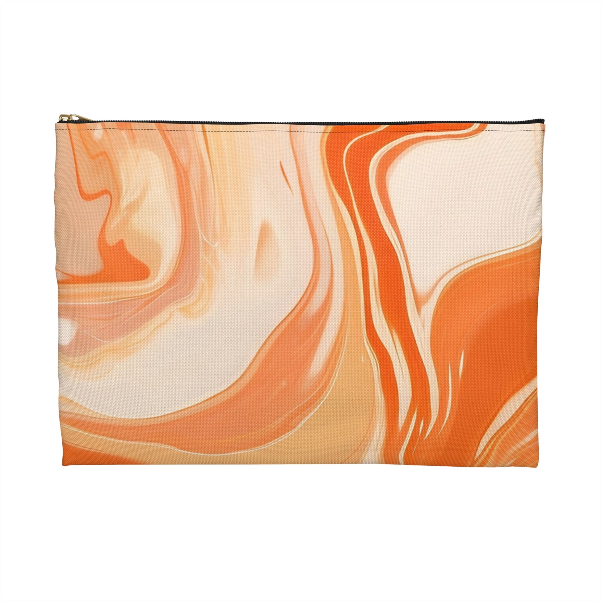 Orange Cream Marble Print Pouch, Artsulli - Art is Long, Life is Short, Bags, , , , , , , 