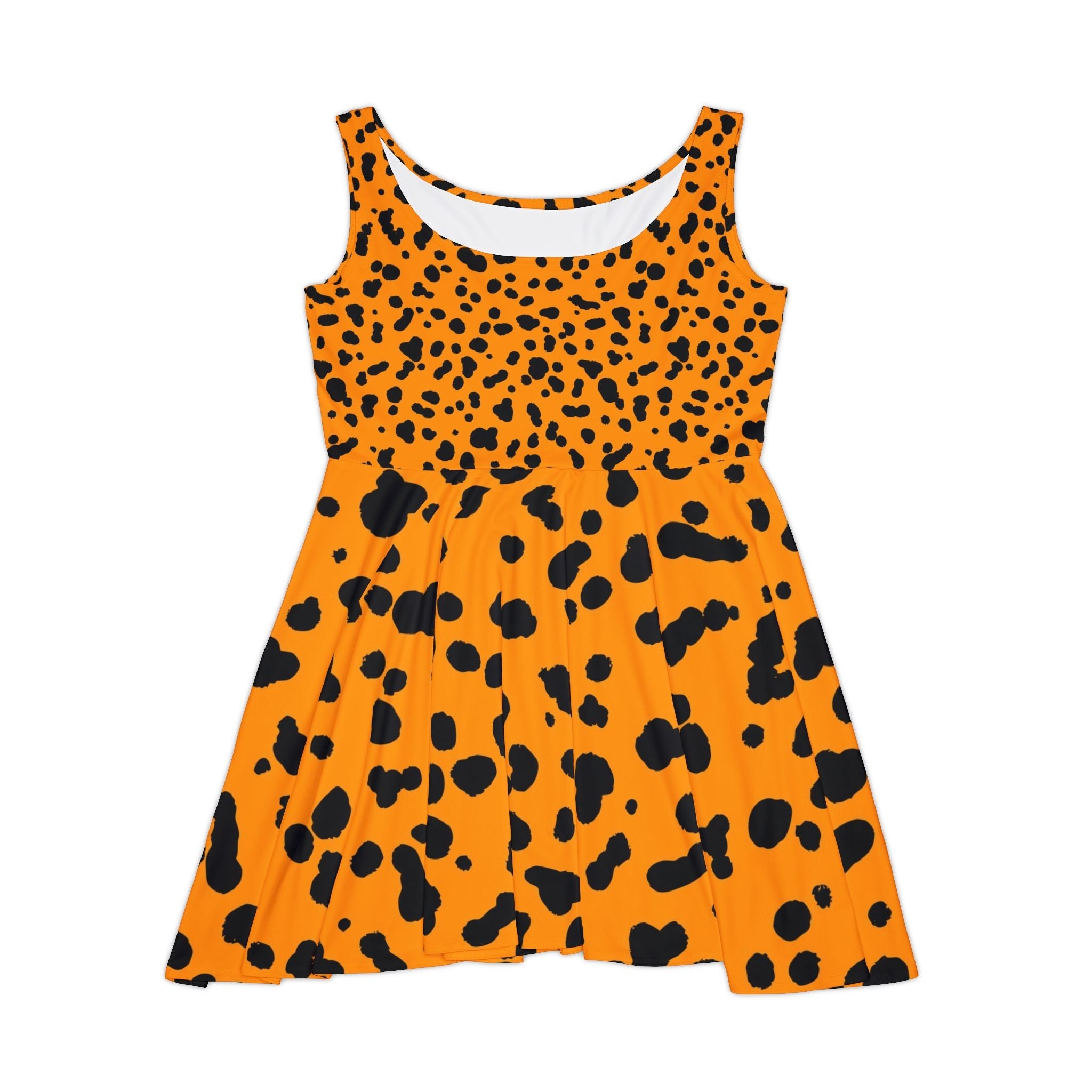 Printify Orange Dalmatian Skater Dress 2025