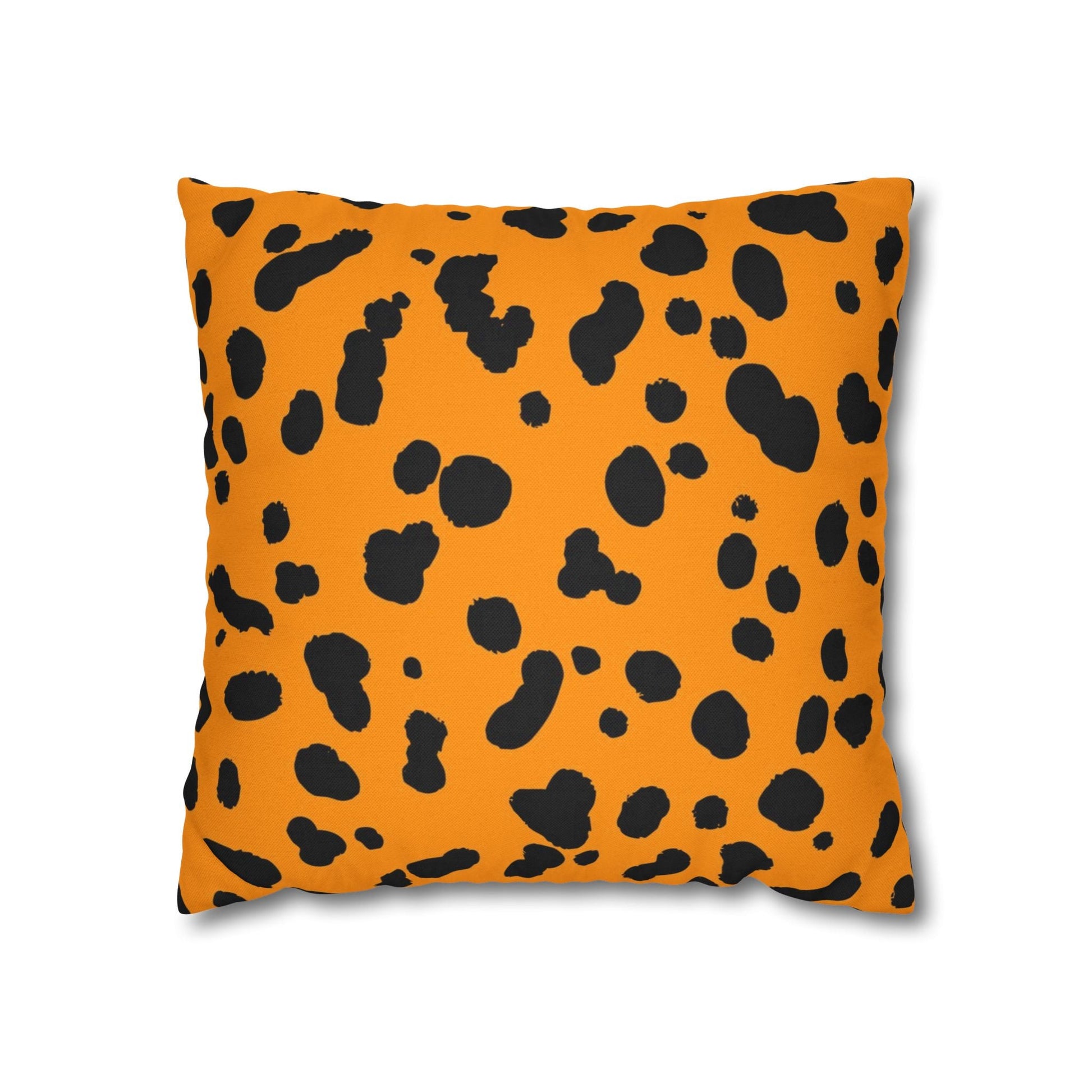 Orange Dalmatian Spot Pillow, Artsulli - Art is Long, Life is Short, Home Decor, Size, 16" × 16", , , , , 92697023225187689744