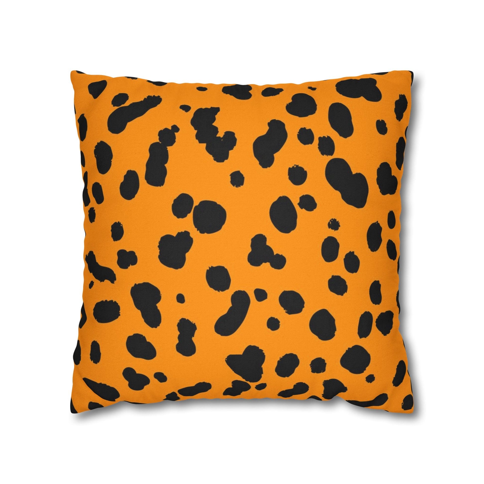 Orange Dalmatian Spot Pillow, Artsulli - Art is Long, Life is Short, Home Decor, Size, 18" × 18", , , , , 76954028280601894689